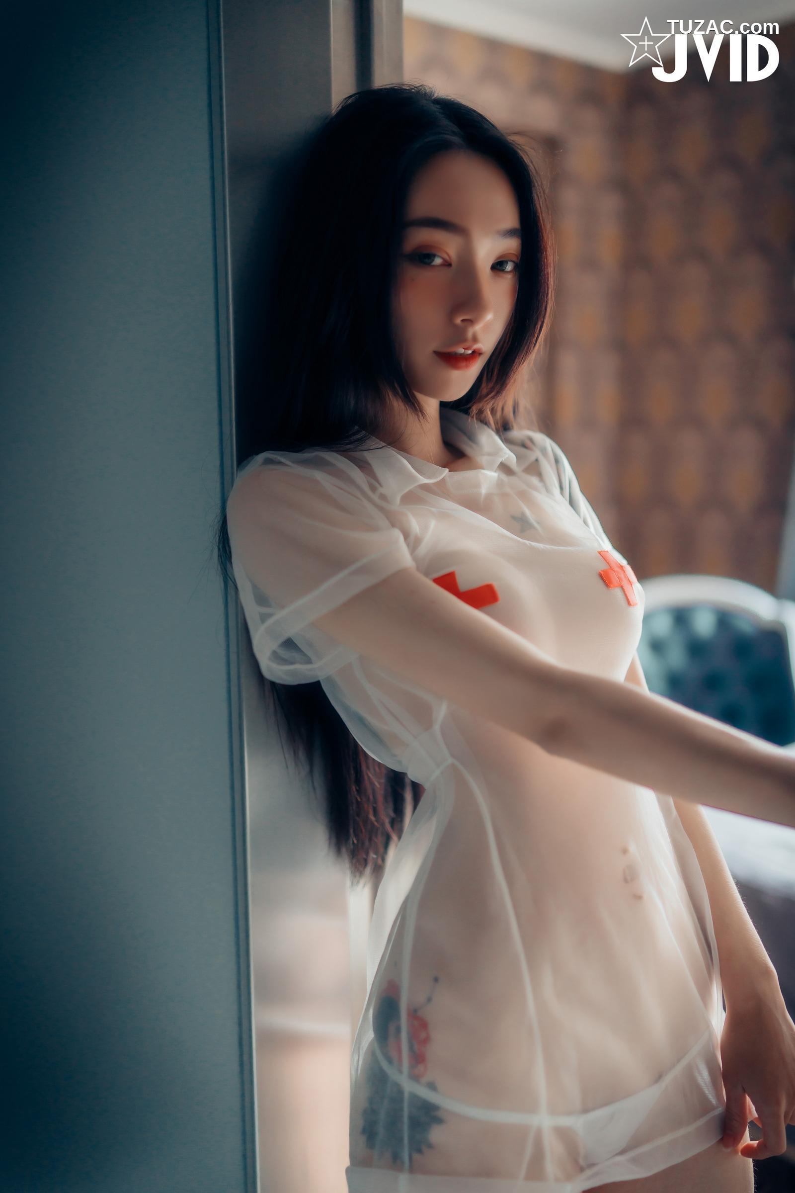 JVID-飘飘-御姐-看护黑皮衣