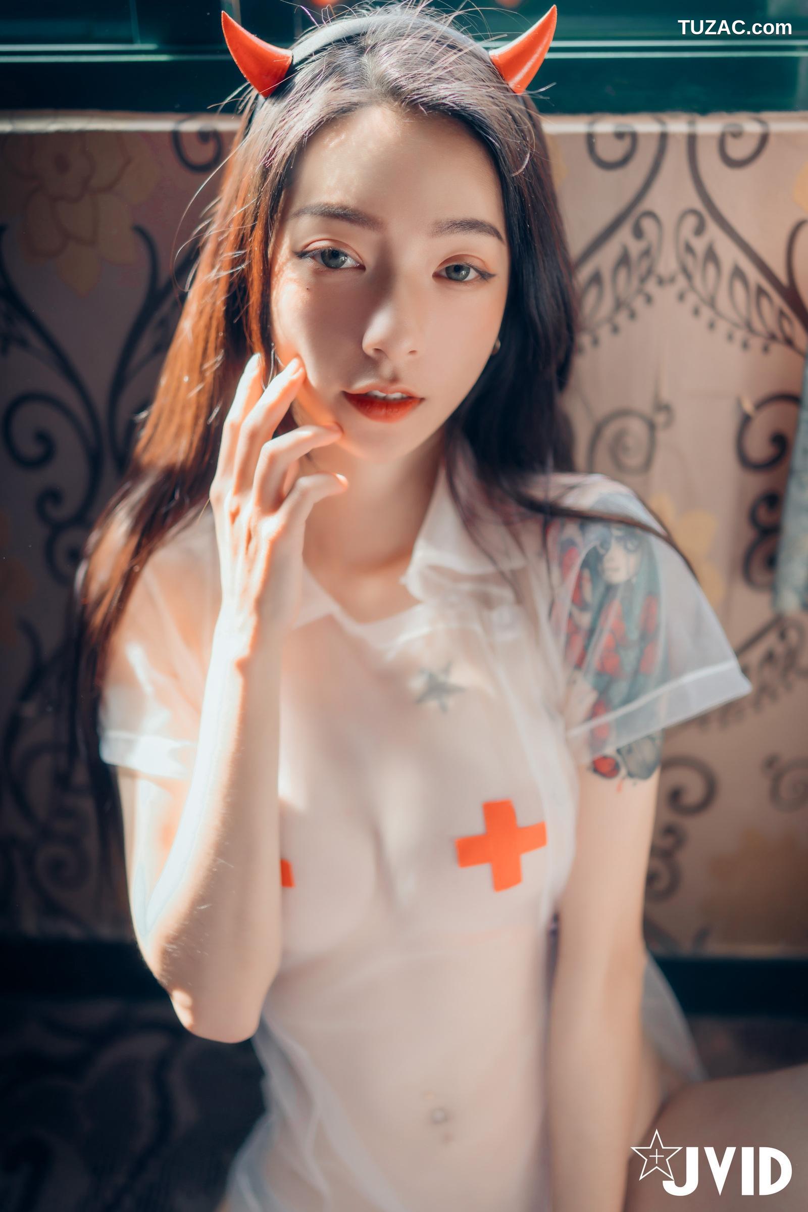 JVID-飘飘-御姐-看护黑皮衣