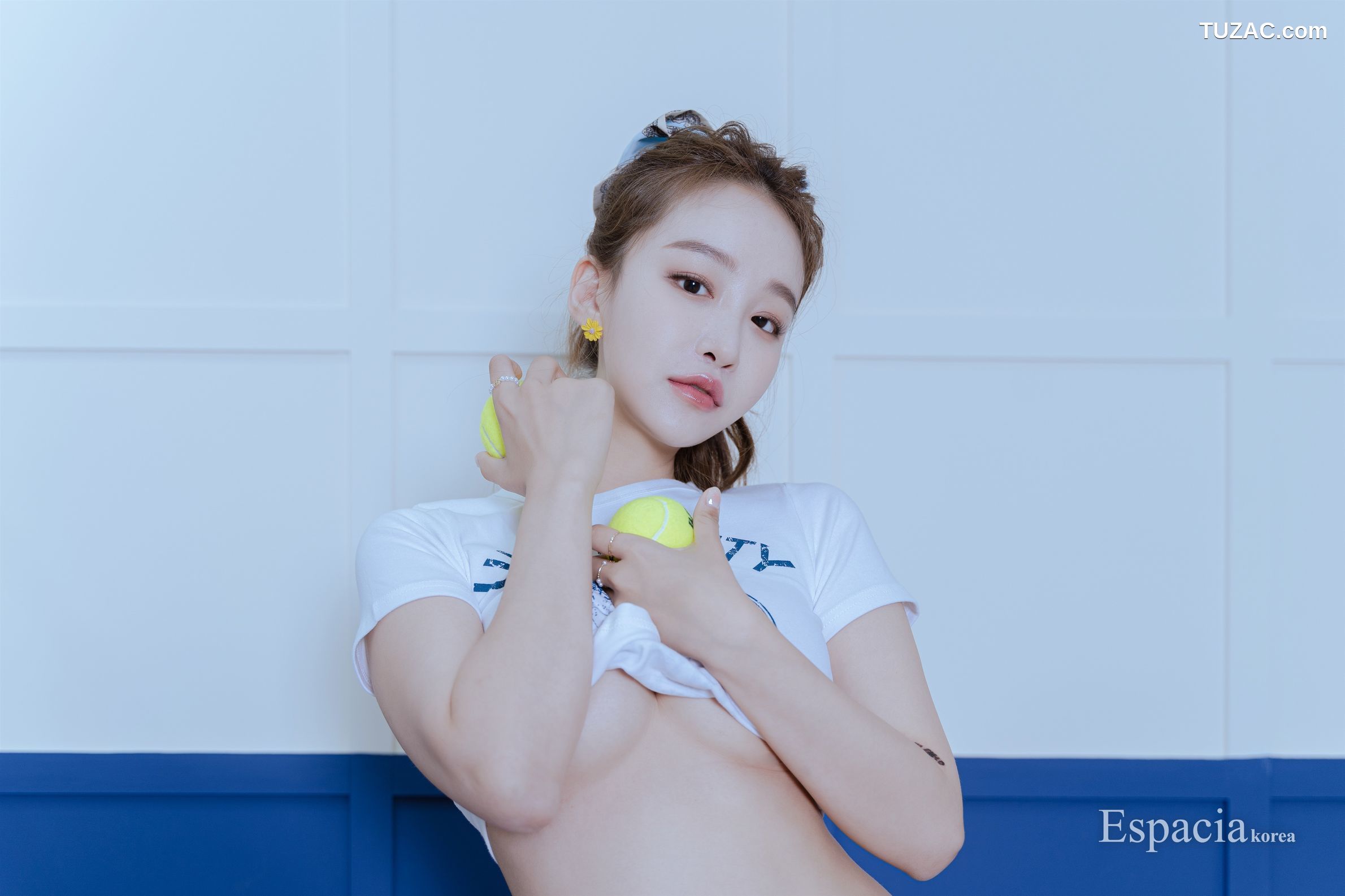 Lee-Snow-网球少女白T丁字裤-无圣光-EHC-058