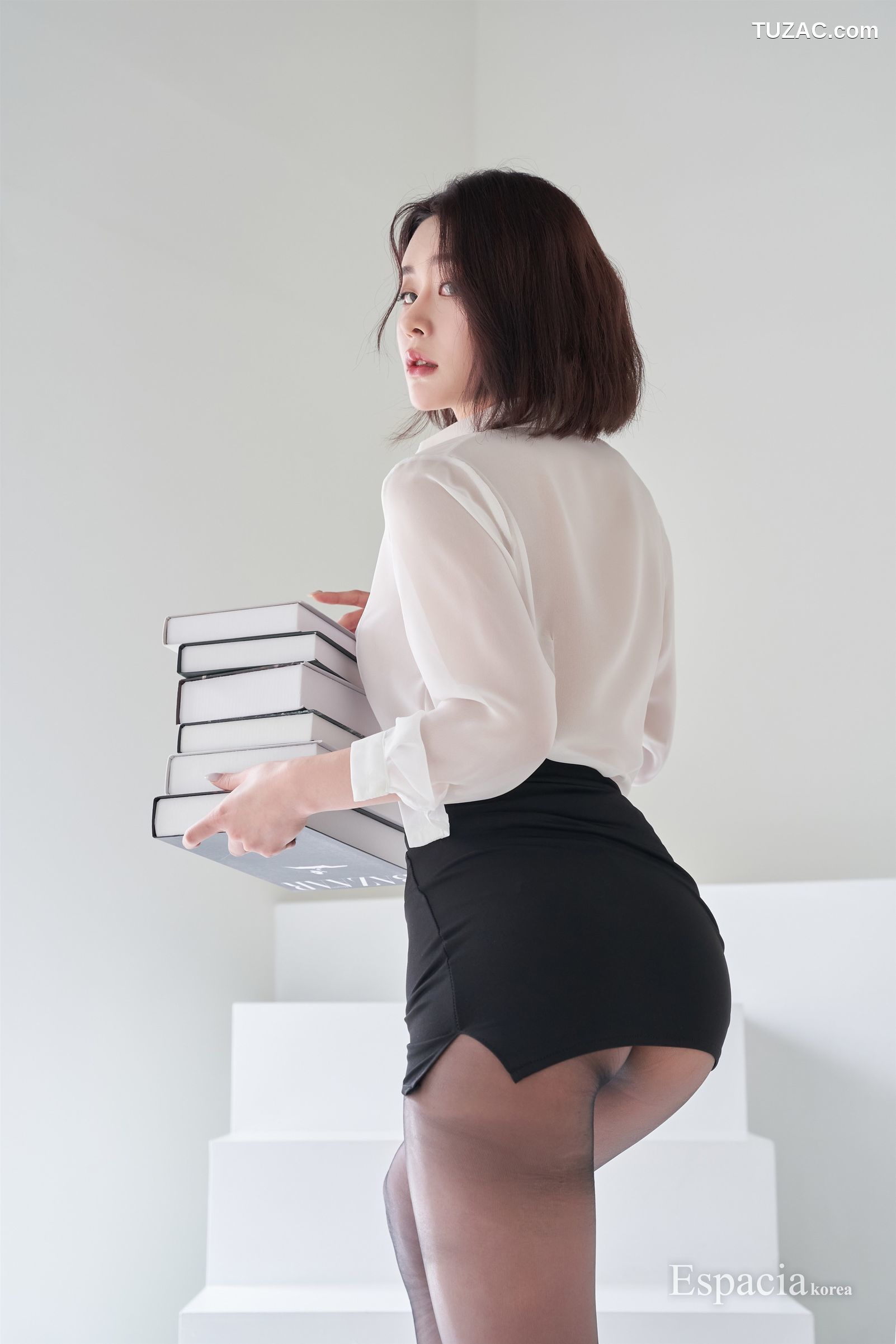 Rahee-EHC-045-白衬衫湿身凸点黑短裙