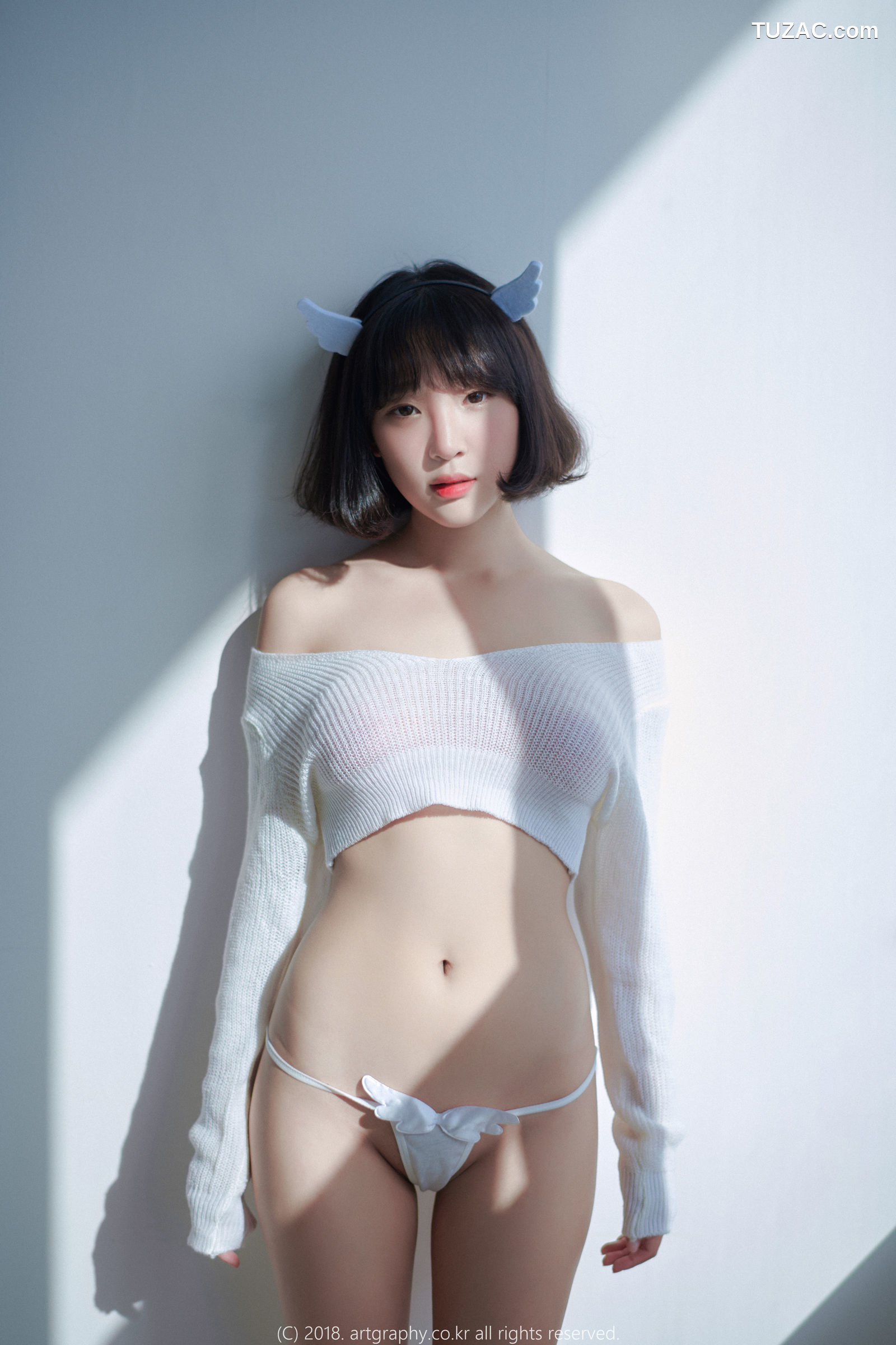 姜仁卿-ARTGRAVIA-039-白猫少女-奶牛尤物-Inkyung