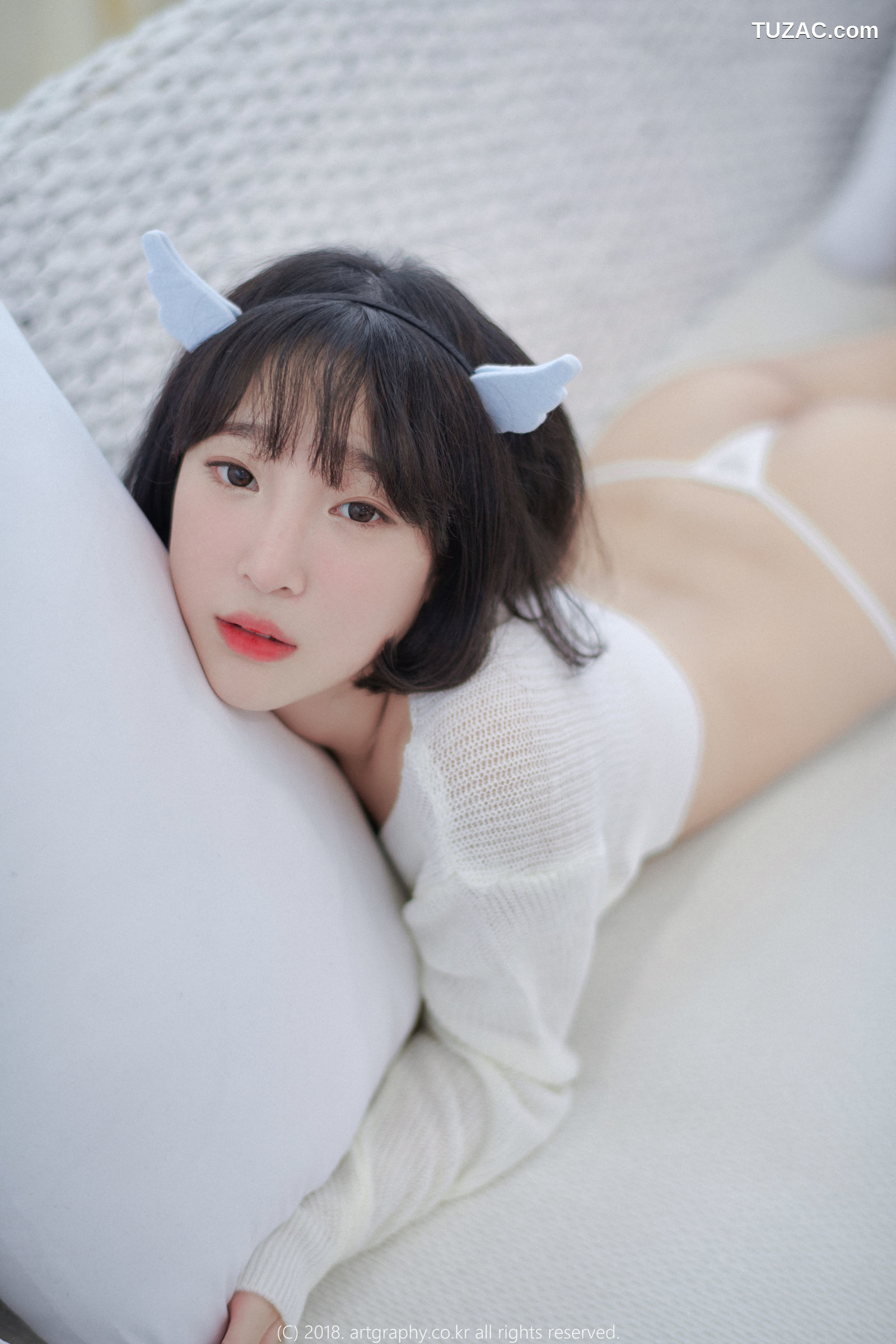 姜仁卿-ARTGRAVIA-039-白猫少女-奶牛尤物-Inkyung