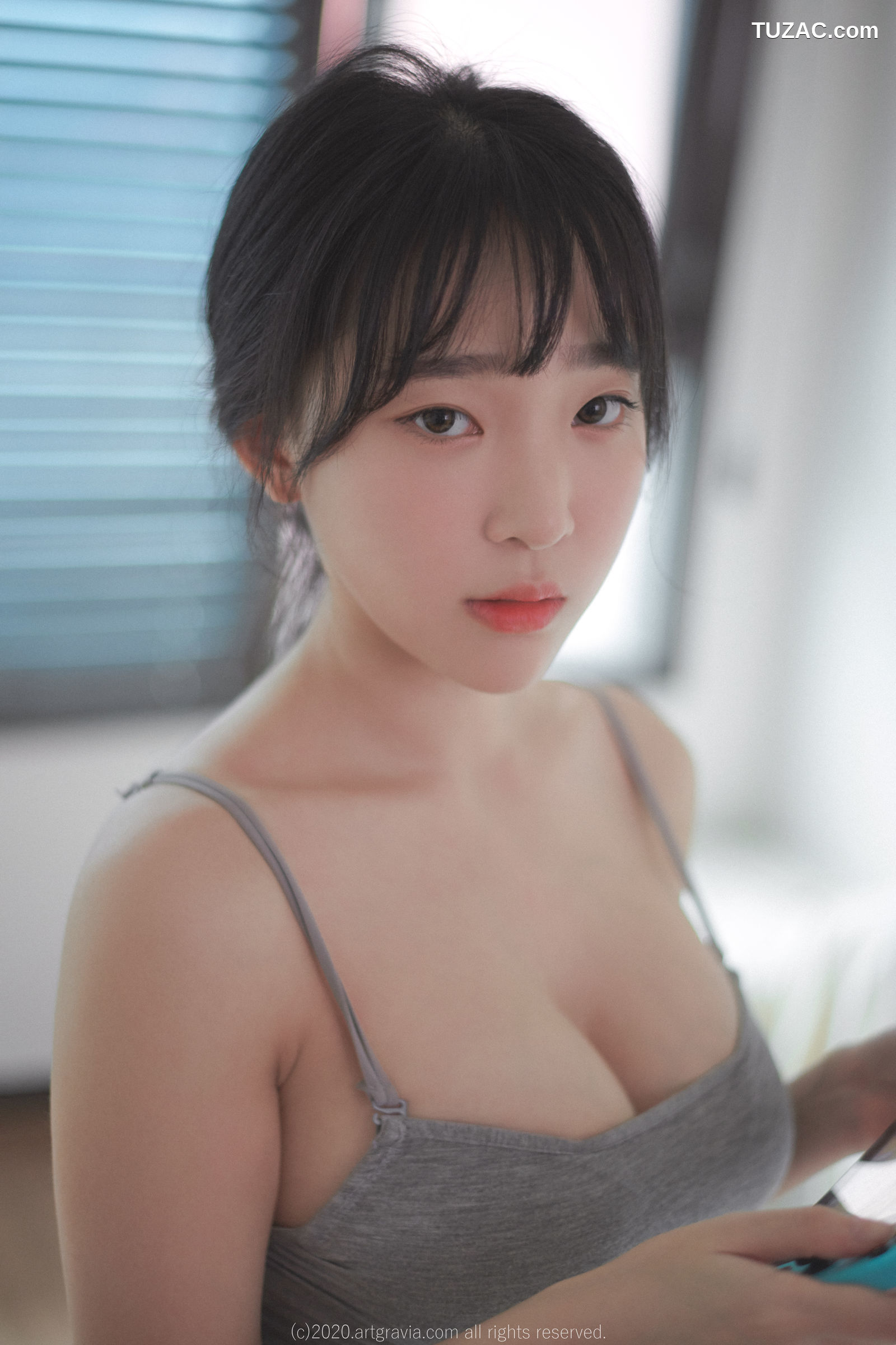 姜仁卿-ARTGRAVIA-161-巨乳吊带背心少女-Inkyung