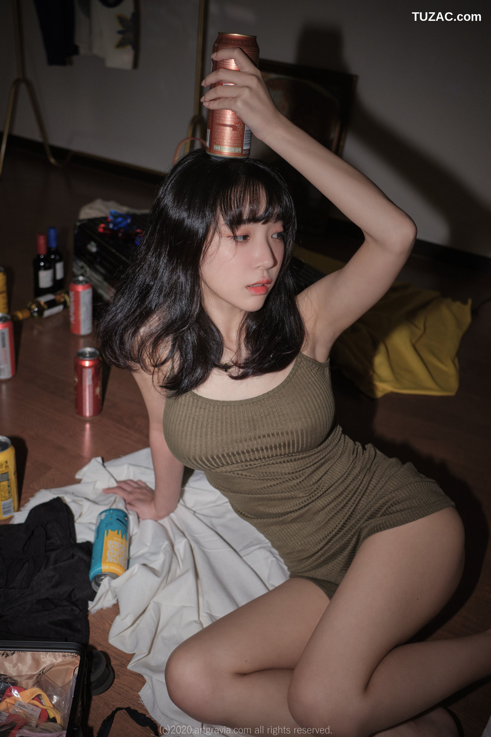 姜仁卿-ARTGRAVIA-190-巨乳吊带裙少女-Inkyung