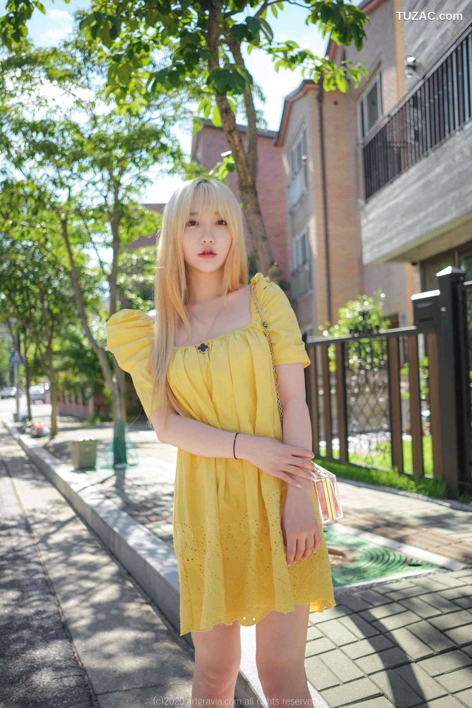 孙乐乐-Son-YeEun-ArtGravia-173-黄色纱裙黑内