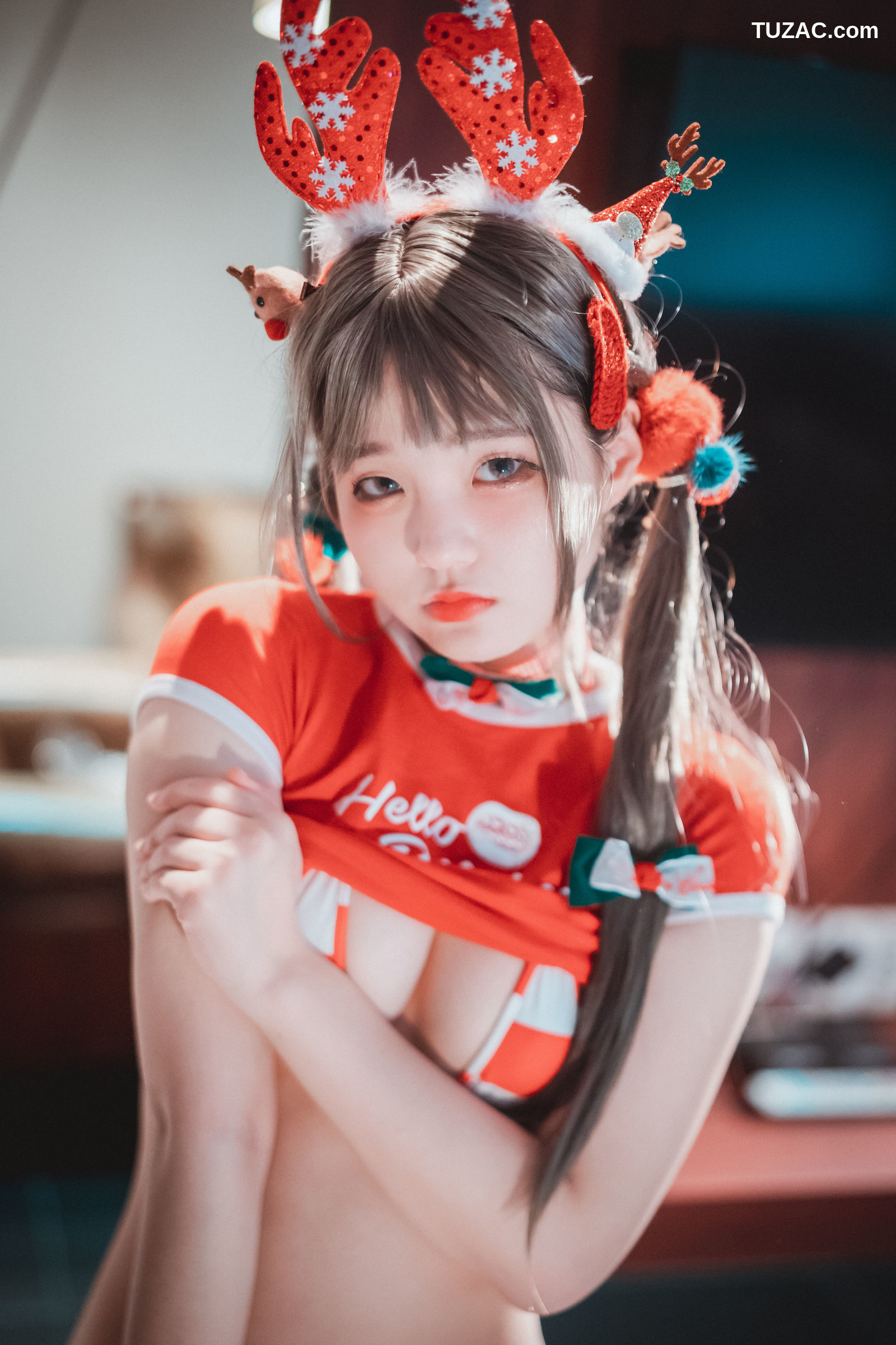 韩国美女-Jenny-정제니-圣诞驯鹿-Christmas-DJAWA