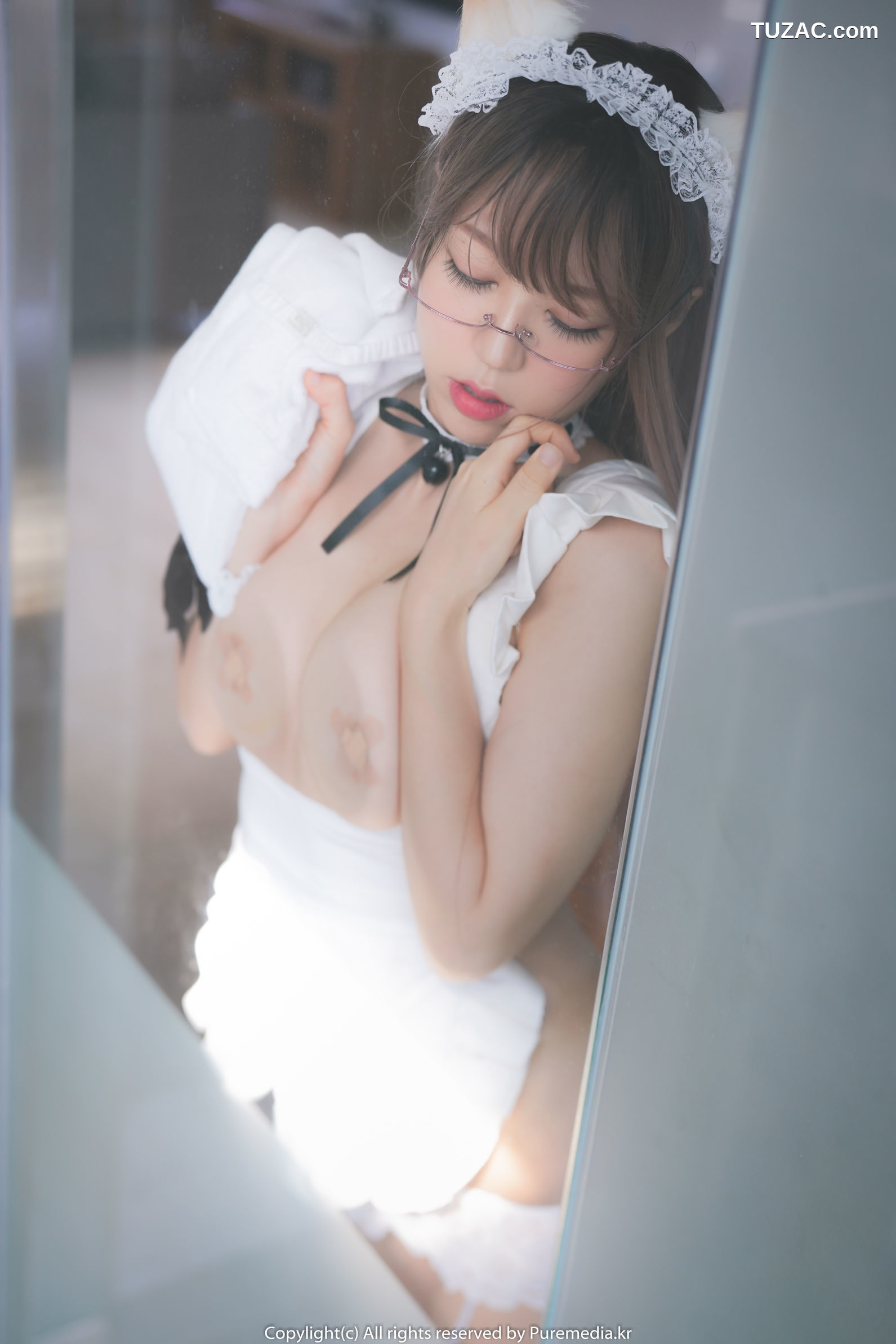 韩国美女-Mozzi-猫耳白衣女仆-Pure-Media-Vol.039