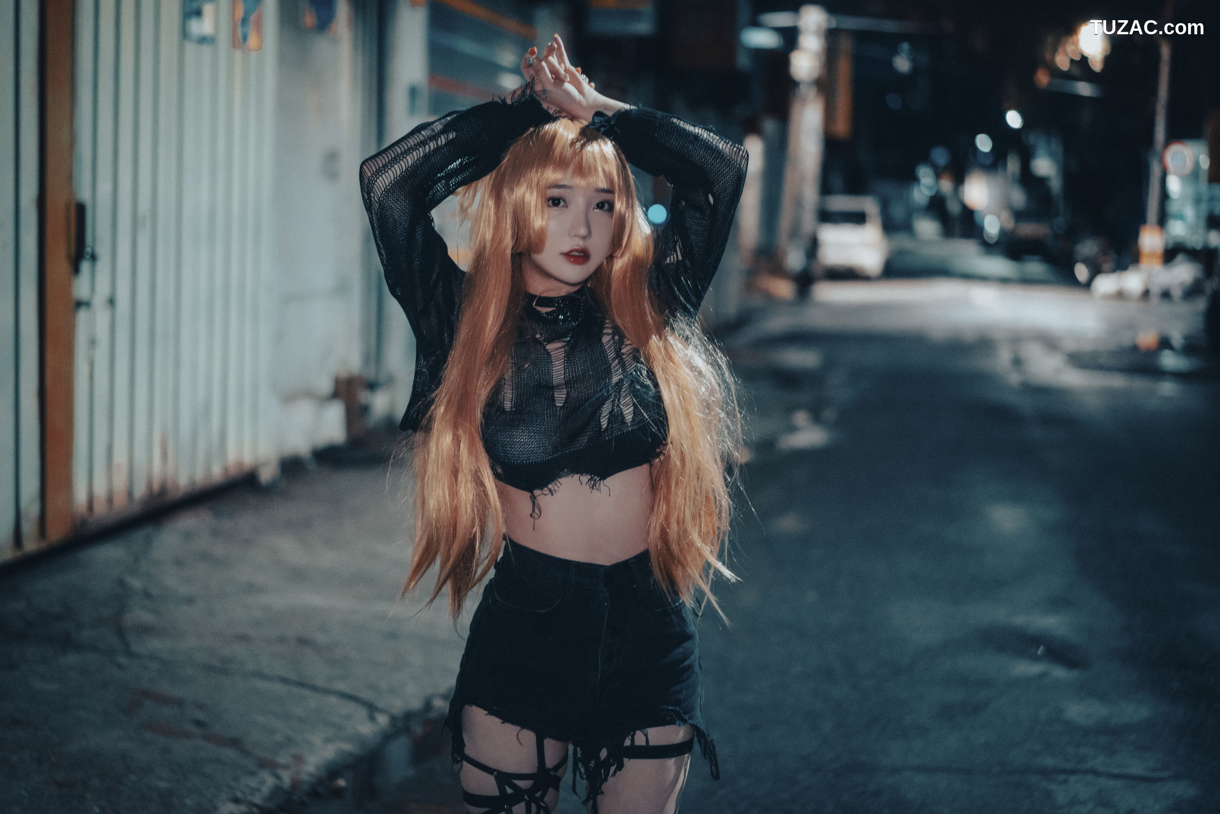 韩国美女-孙乐乐-Son-YeEun-死亡笔记-弥海砂-无圣光-cosplay-Backout-Queen-Misa