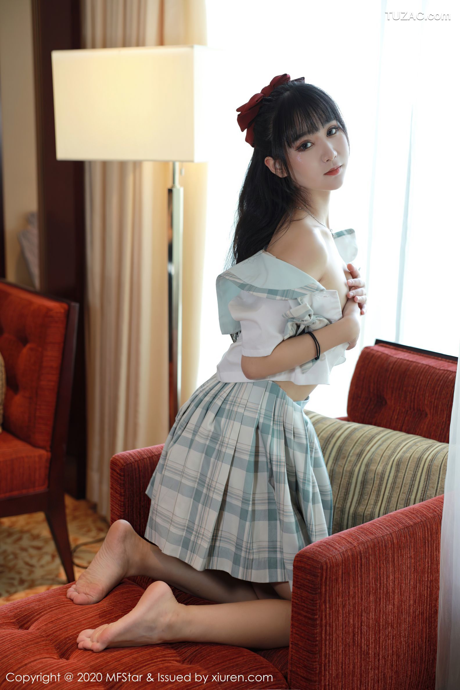 MFStar模范学院-386-小果冻儿Jelly-JK制服主题撩裙性感内裤翘臀-2020.09.15