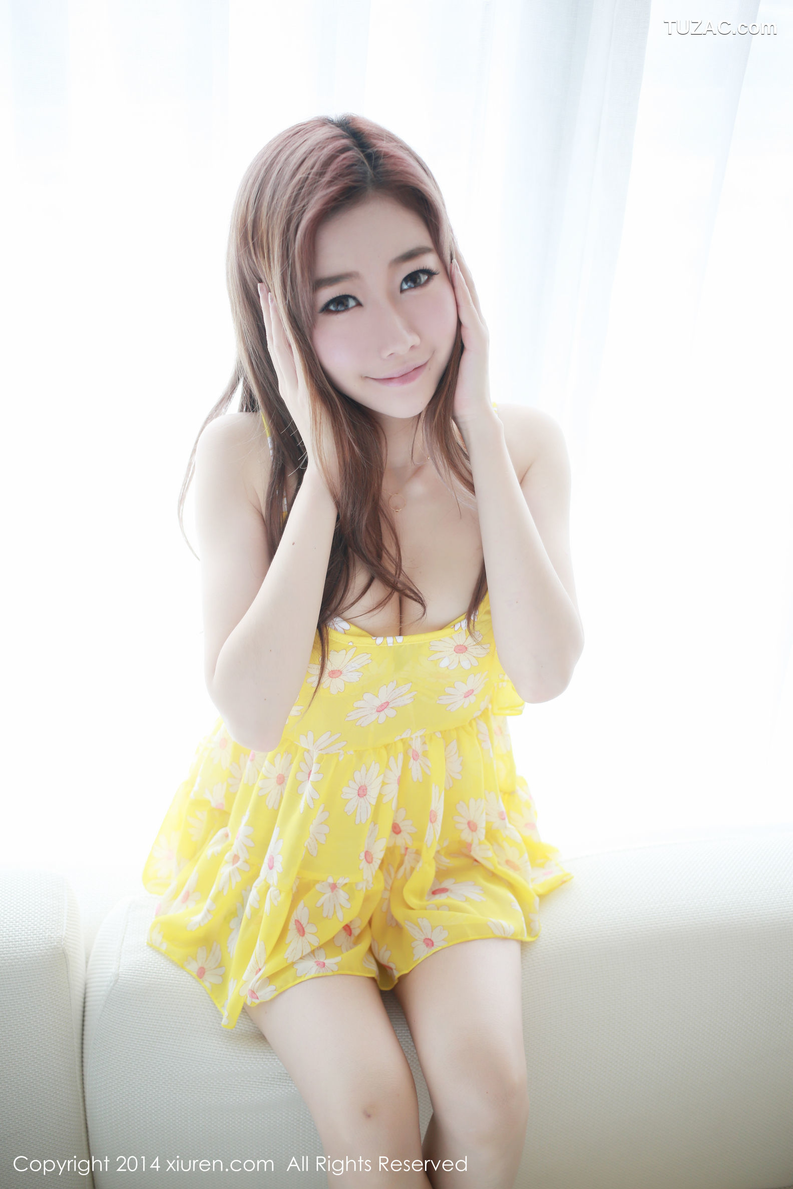 MyGirl美媛馆-004-陈思雨Mango-青莲色吊带长裙2套内衣-2014.08.12