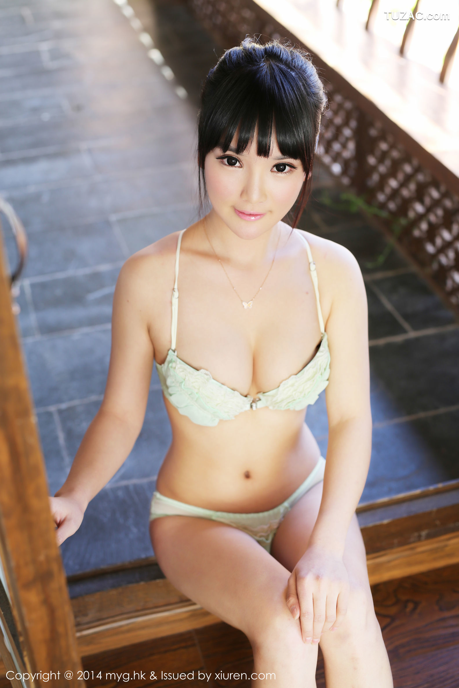 MyGirl美媛馆-070-妮儿Bluelabel-《外拍2套清新内衣》-2014.11.03