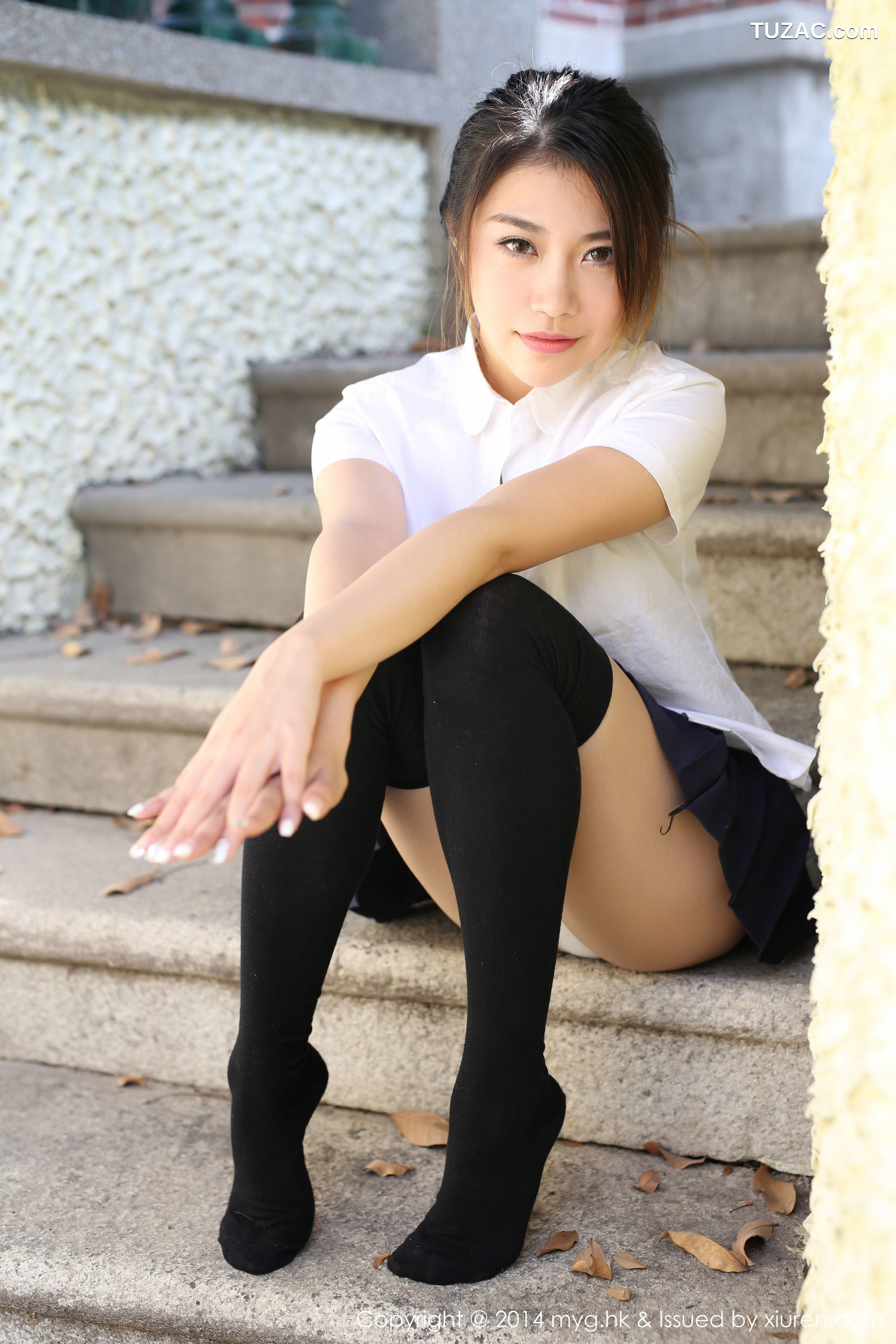 MyGirl美媛馆-072-许诺-《厦门旅拍》内衣-校服系列-2014.11.05