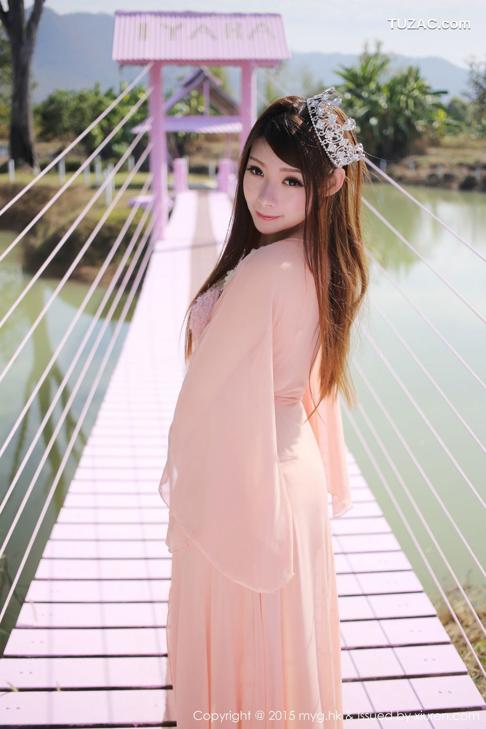 MyGirl美媛馆-094-Mara醬-《泰国清迈旅拍》牛仔热裤-唯美薄纱-2015.01.28