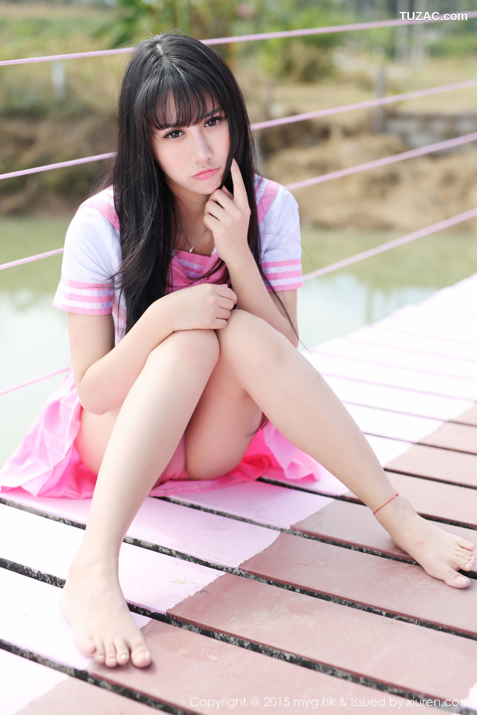 MyGirl美媛馆-099-杨晓青儿-《泰国PAi县》校服-热裤-内衣-2015.02.10