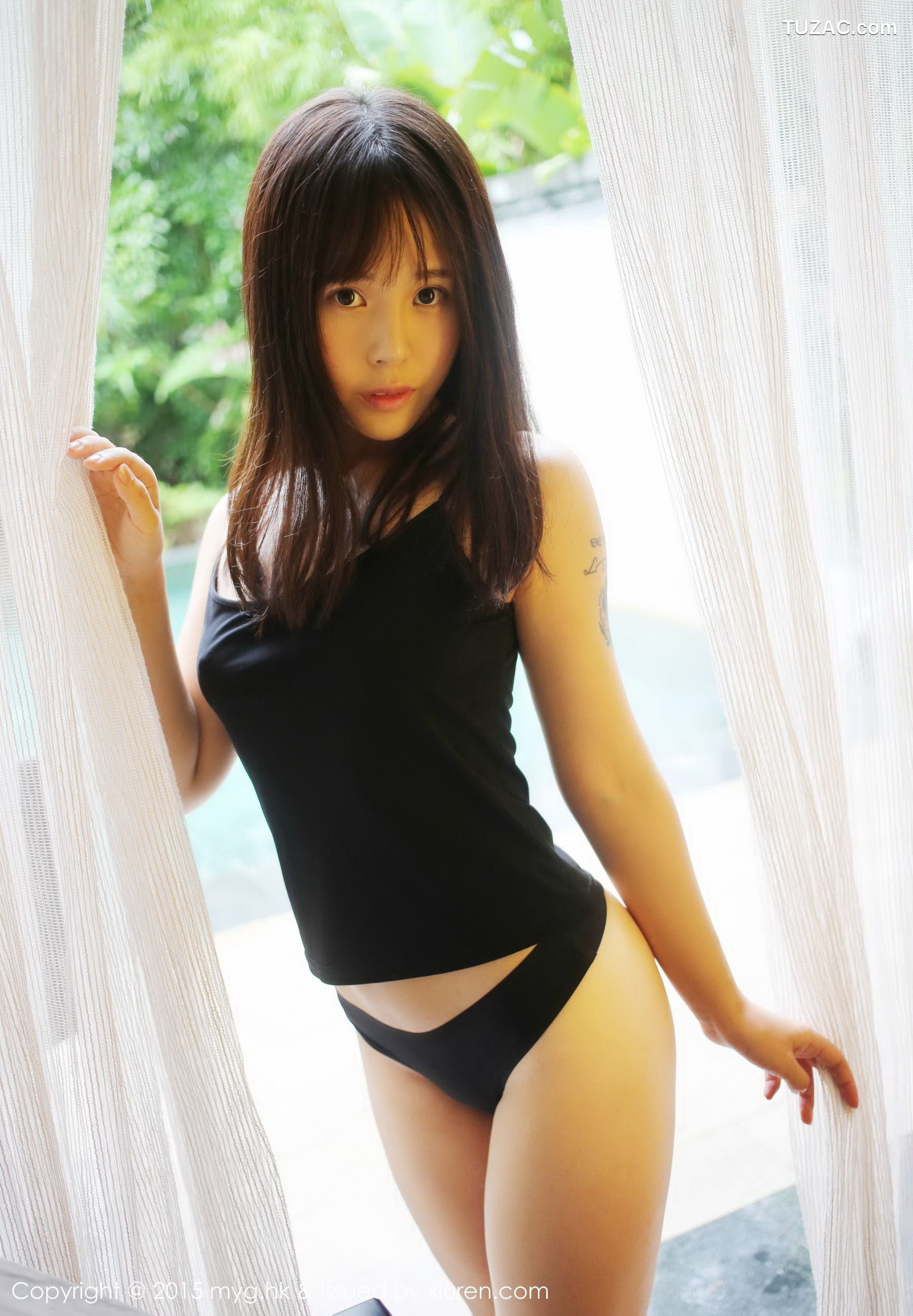 MyGirl美媛馆-173-艾莉-《迷你短裙诱惑-白丝旗袍》-2015.11.07
