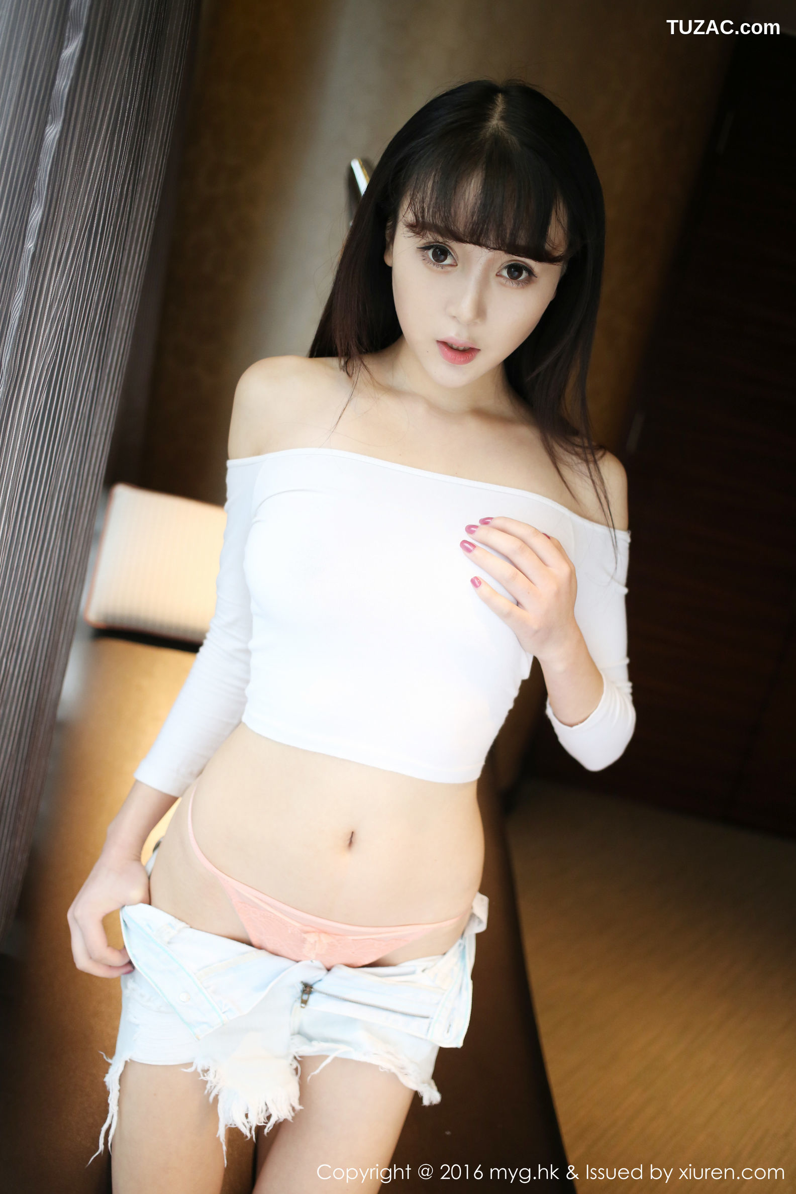 MyGirl美媛馆-197-赵小米-《清纯热裤妹子诱惑》-2016.03.18