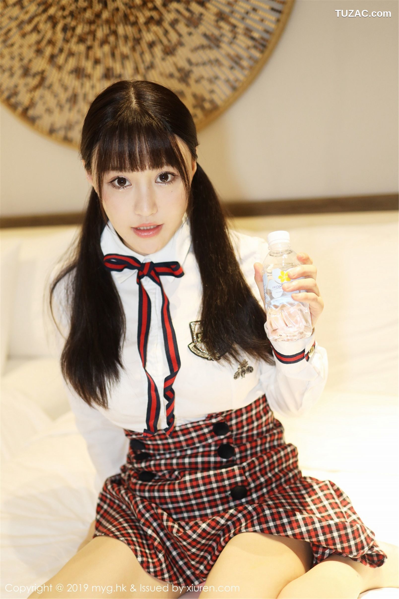 MyGirl美媛馆-355-朱可儿-格子裙学生装-2019.05.17