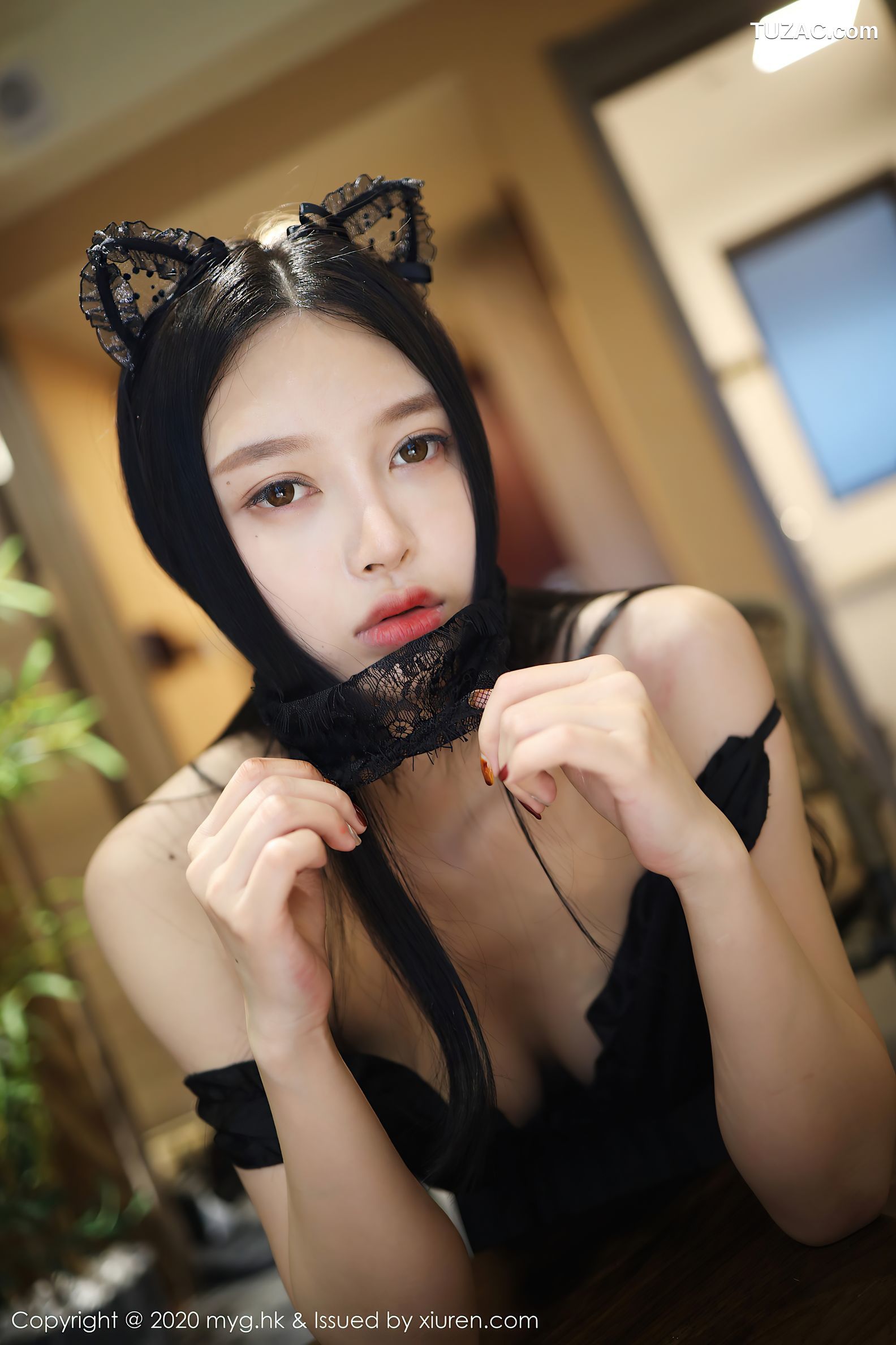 MyGirl美媛馆-457-唐琪儿-《黑色吊裙丝袜主题》-2020.11.18