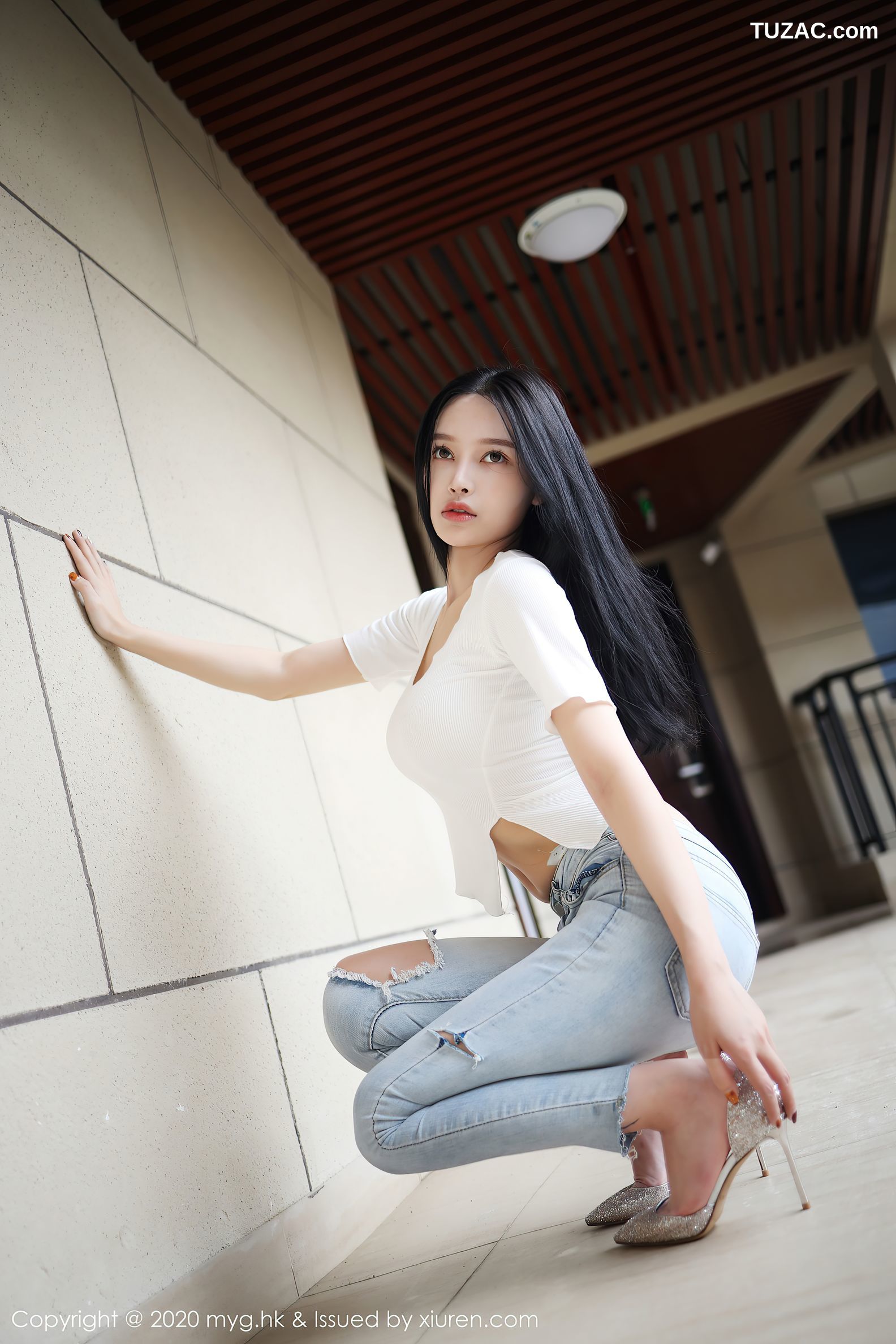 MyGirl美媛馆-459-唐琪儿-《修身牛仔裤勾勒的秀腿美臀》-2020.11.23