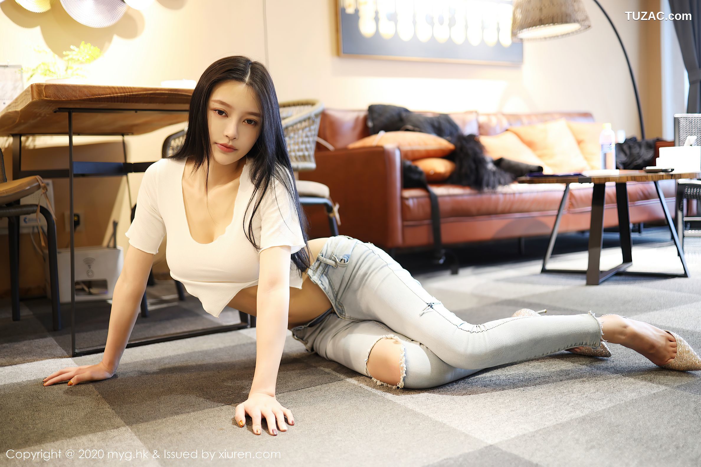 MyGirl美媛馆-459-唐琪儿-《修身牛仔裤勾勒的秀腿美臀》-2020.11.23