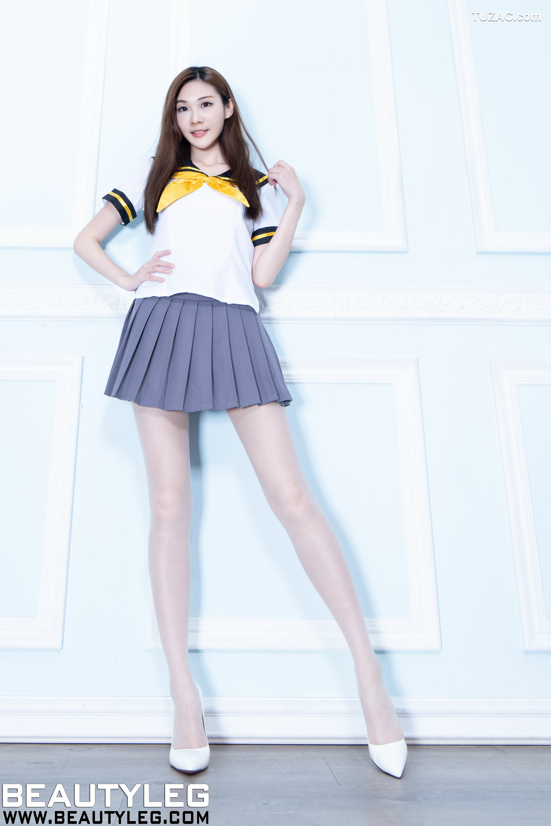 Beautyleg_ No.1990 腿模Chu - 丝袜制服短裙美腿[48P]