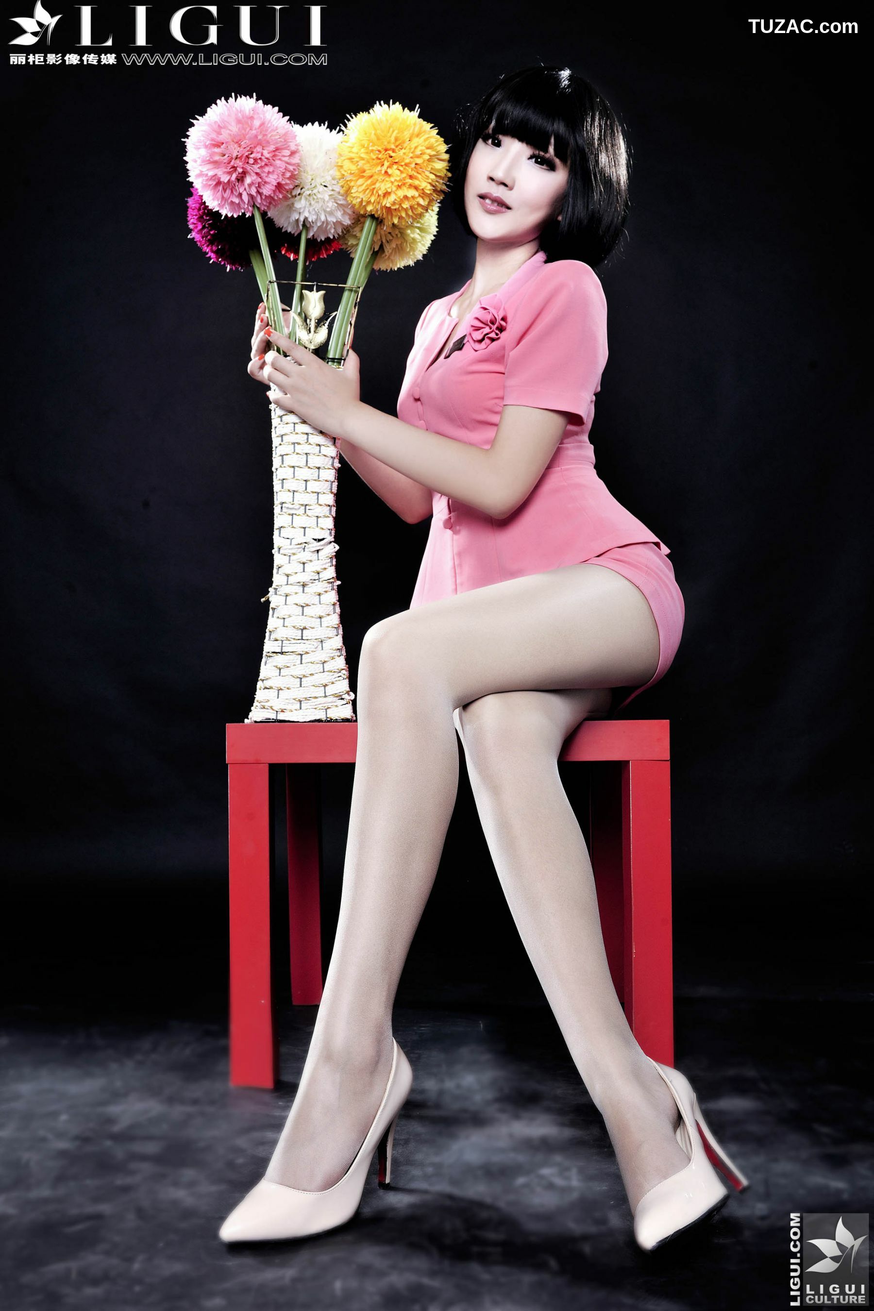 丽柜_Model 司琪《粉色丽人》 美腿玉足写真图片[67P]
