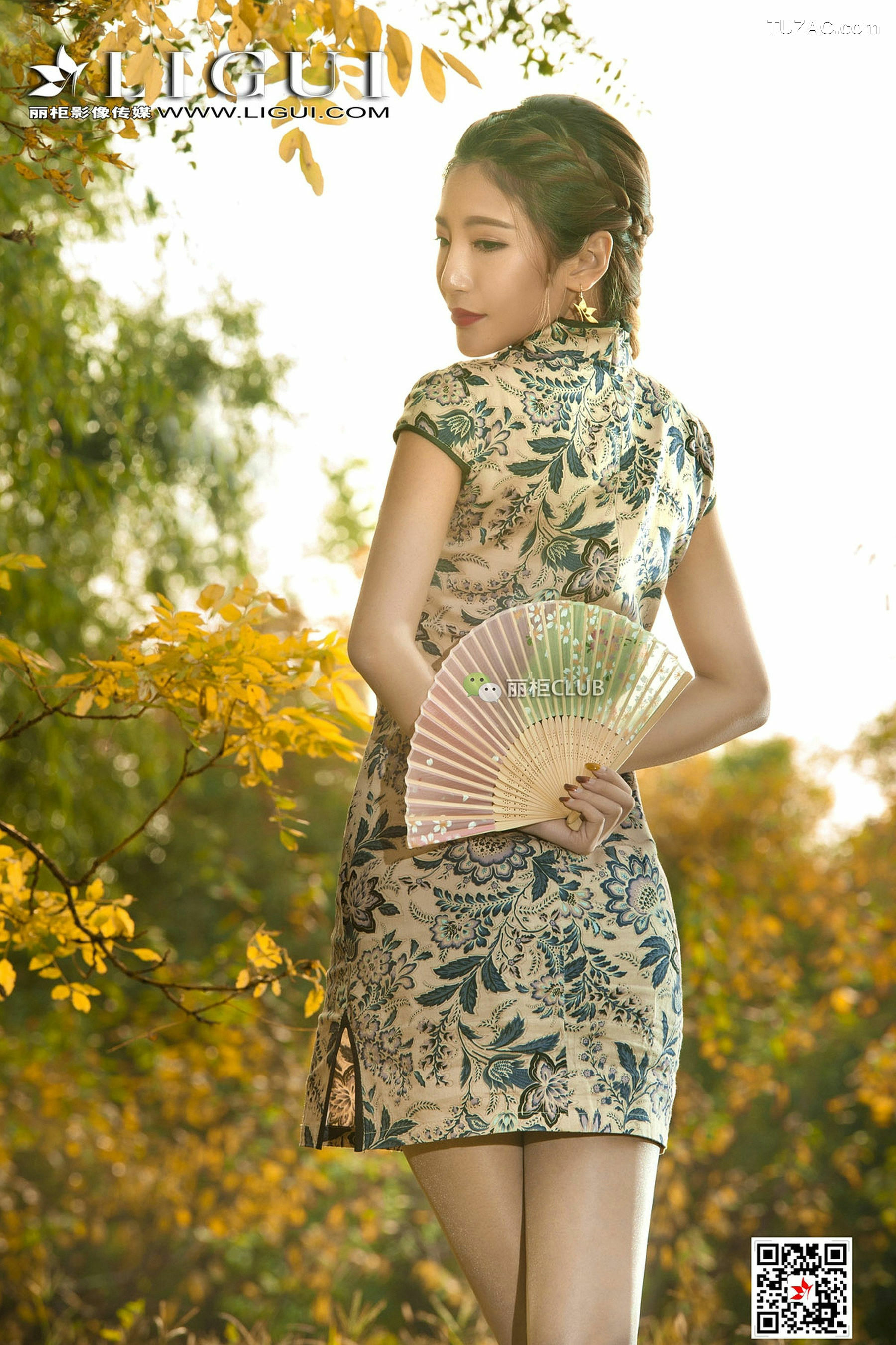 丽柜_Model 悠悠《黄昏优雅旗袍唯美丝足》 写真集[51P]