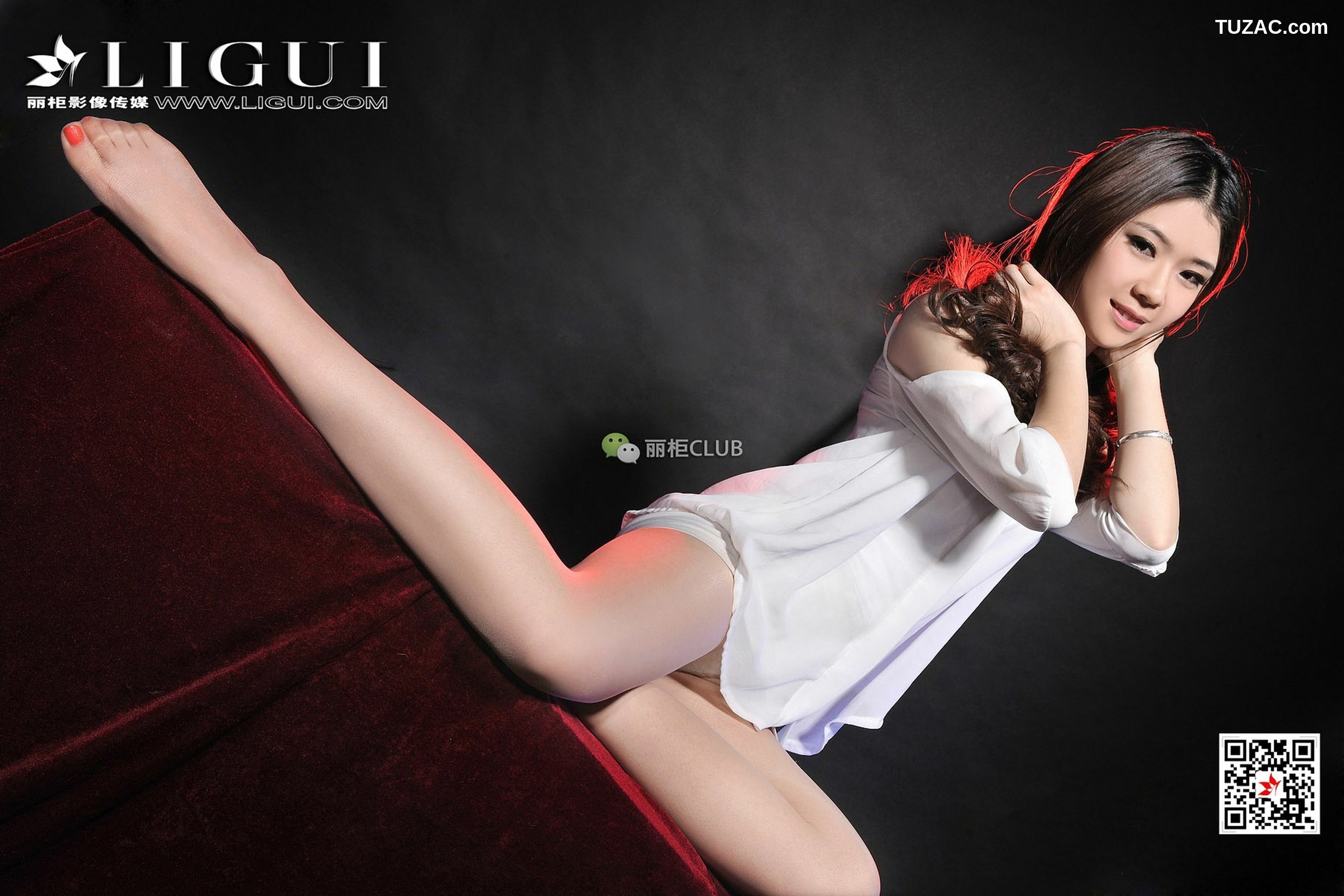 丽柜_Model 美辰《肉丝玉足》 写真集[47P]