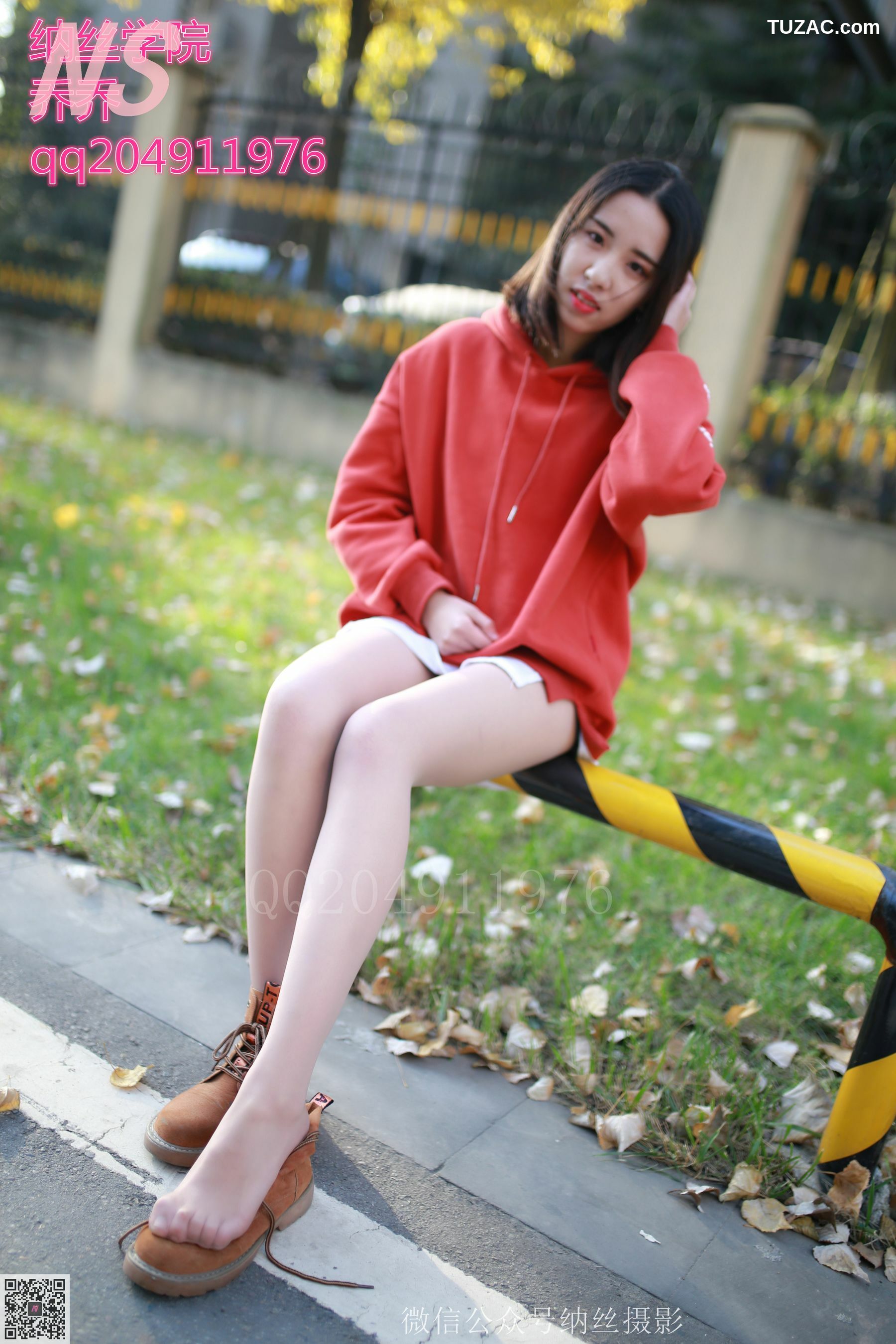 纳丝摄影_乔乔《红色卫衣》 NO.116 写真集[53P]