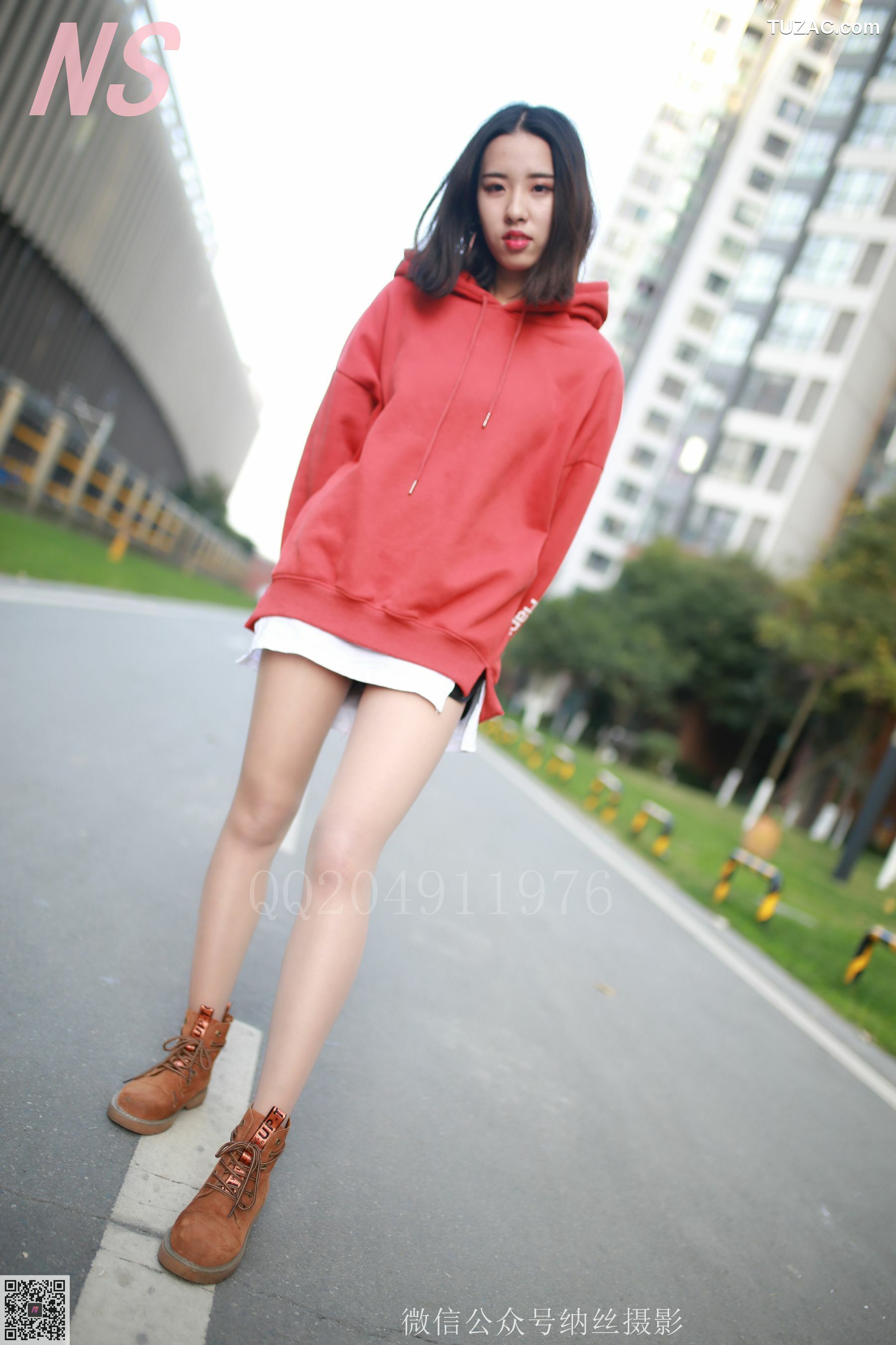 纳丝摄影_乔乔《红色卫衣》 NO.116 写真集[53P]