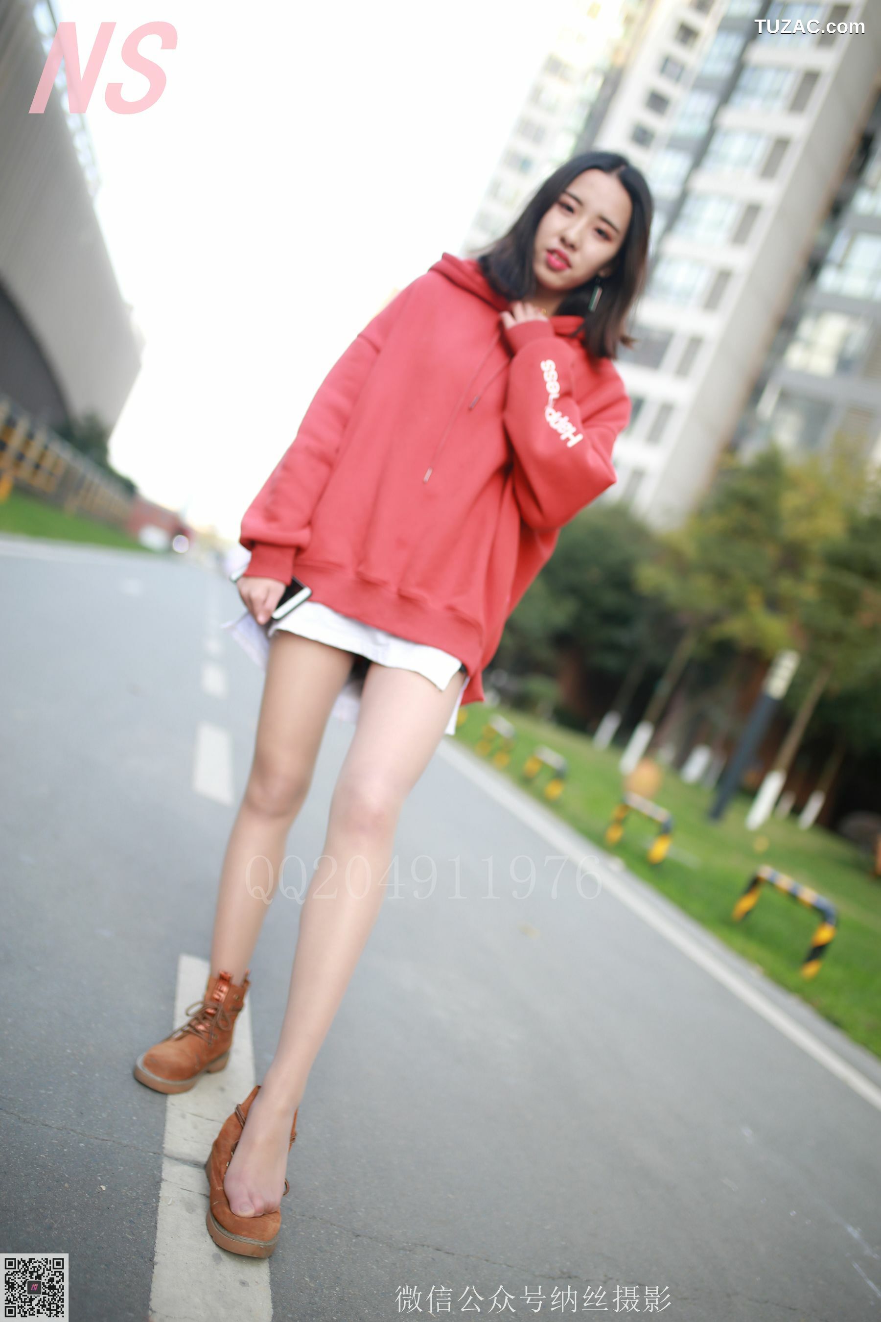 纳丝摄影_乔乔《红色卫衣》 NO.116 写真集[53P]