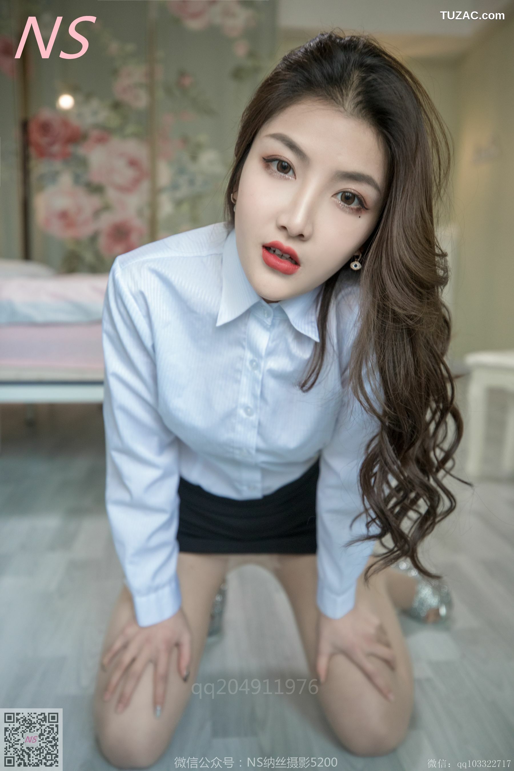 纳丝摄影_快手主播楠希《OL装》 写真集[92P]