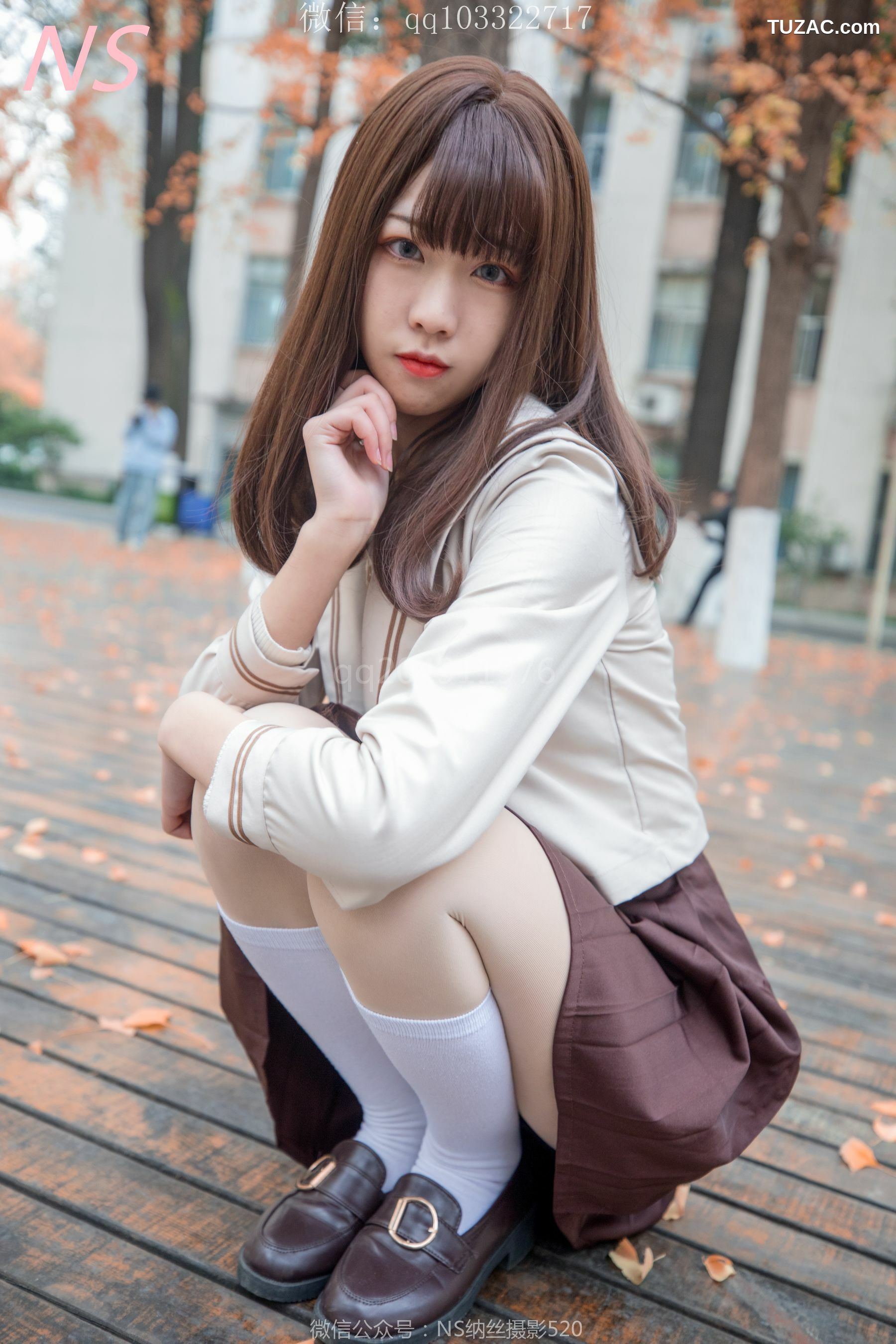纳丝摄影_枫之少女《白丝肉丝萌萌哒的枫》 写真集[93P]