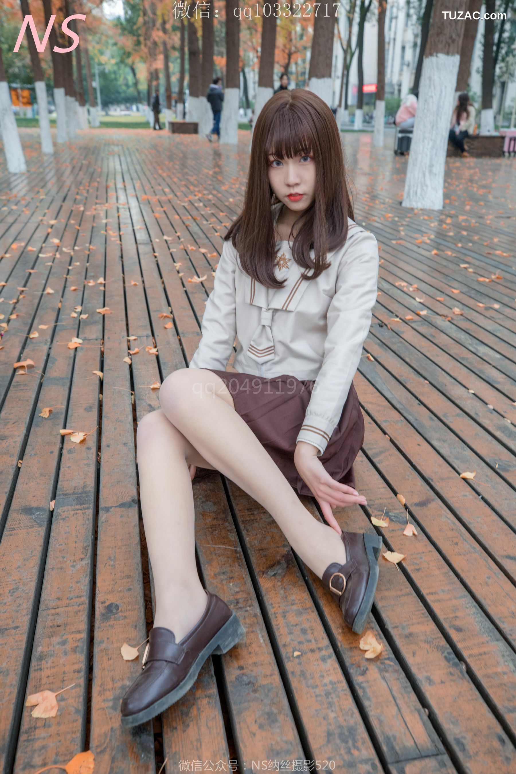 纳丝摄影_枫之少女《白丝肉丝萌萌哒的枫》 写真集[93P]