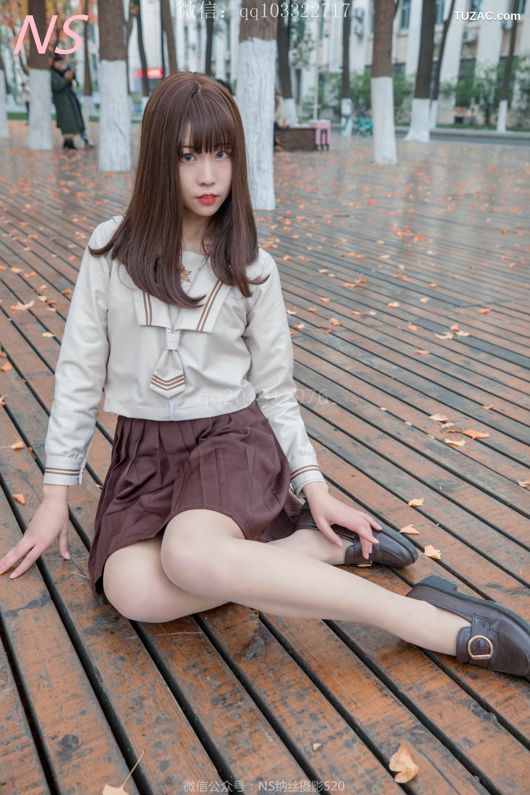 纳丝摄影_枫之少女《白丝肉丝萌萌哒的枫》 写真集[93P]