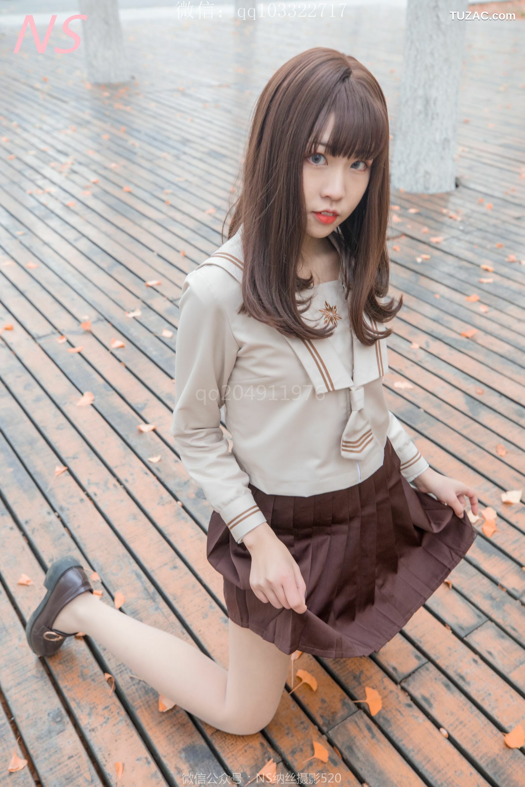 纳丝摄影_枫之少女《白丝肉丝萌萌哒的枫》 写真集[93P]