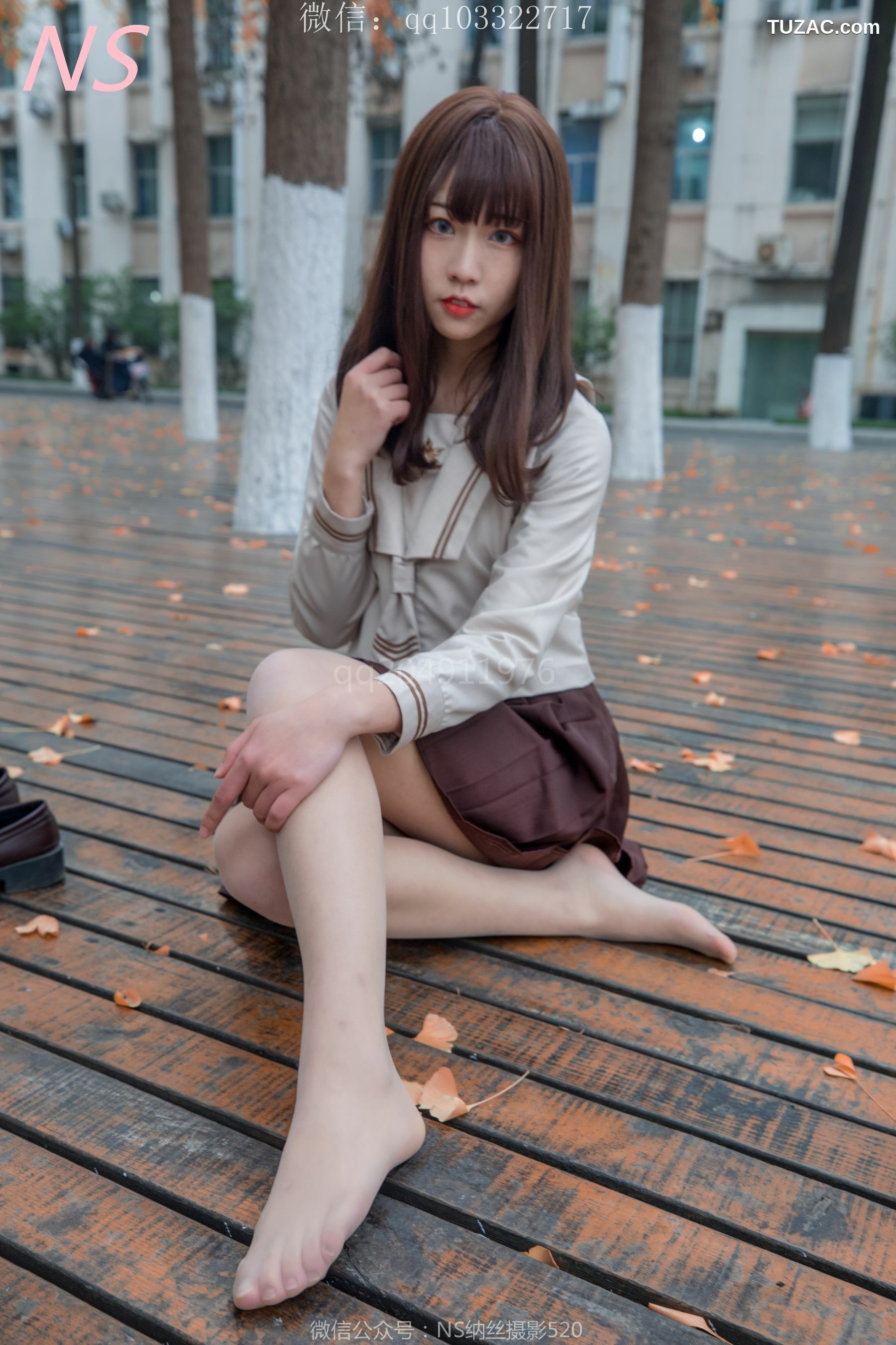 纳丝摄影_枫之少女《白丝肉丝萌萌哒的枫》 写真集[93P]