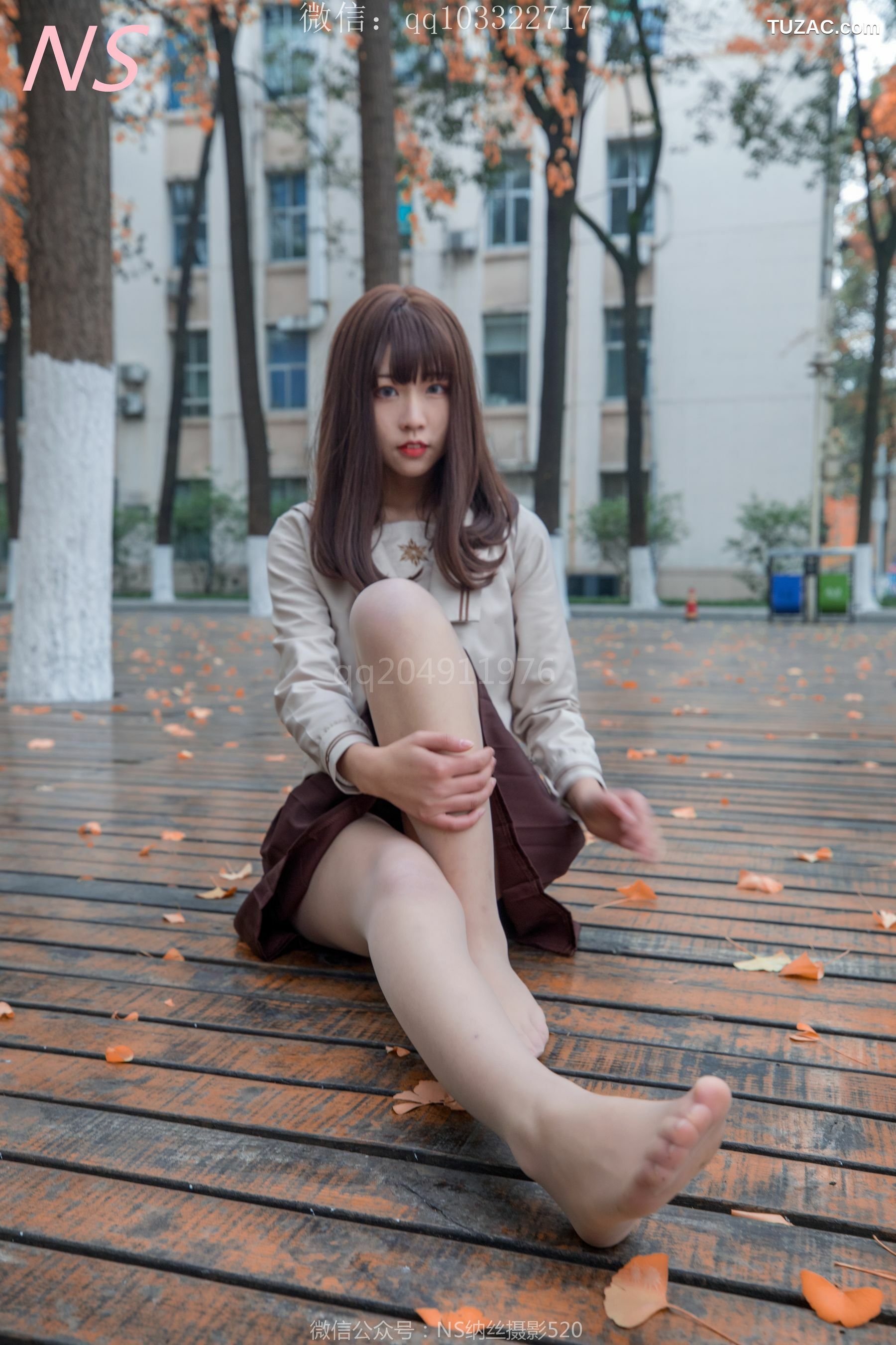 纳丝摄影_枫之少女《白丝肉丝萌萌哒的枫》 写真集[93P]