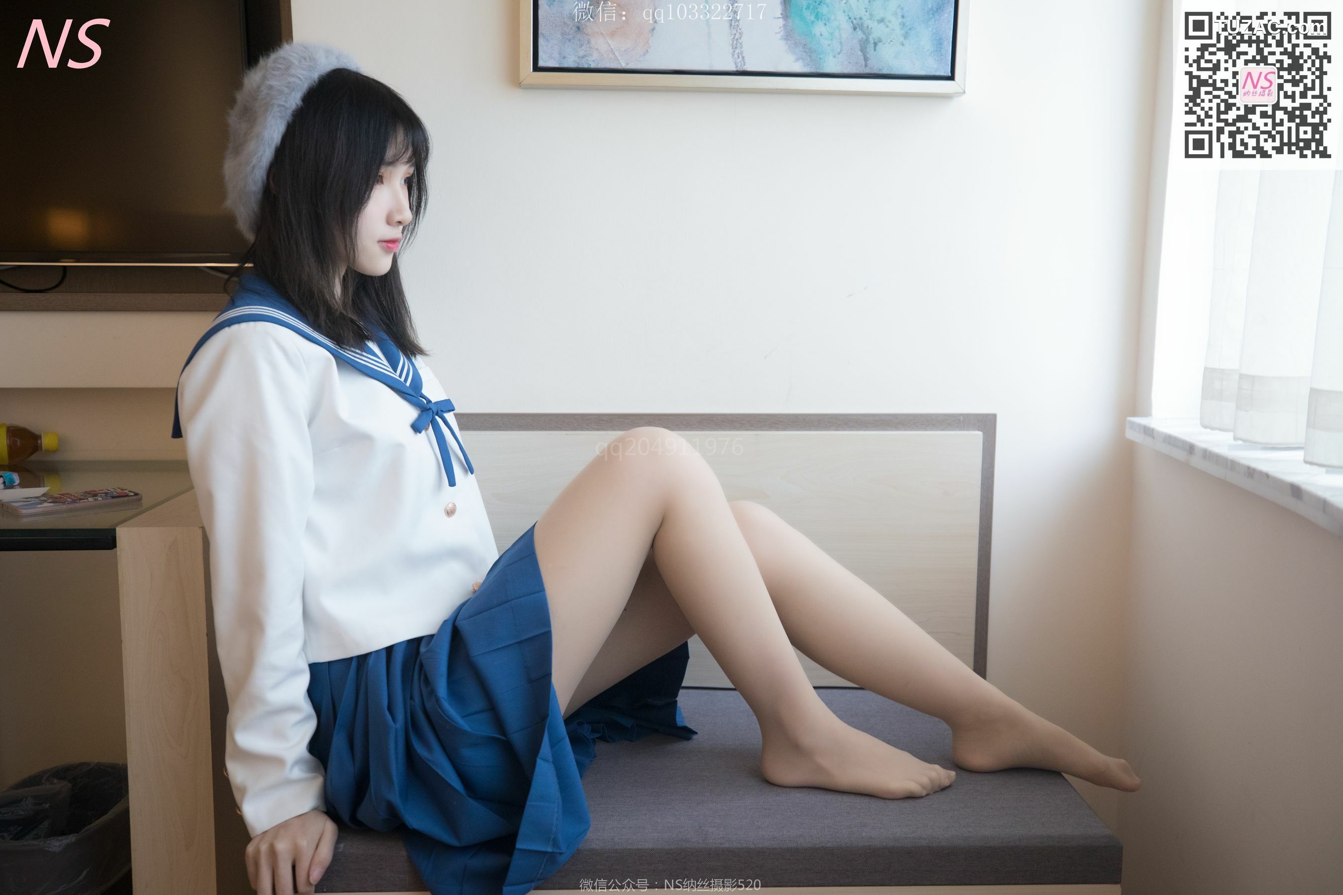 纳丝摄影_楚楚《楚楚动人的丝袜少女》 写真集[93P]