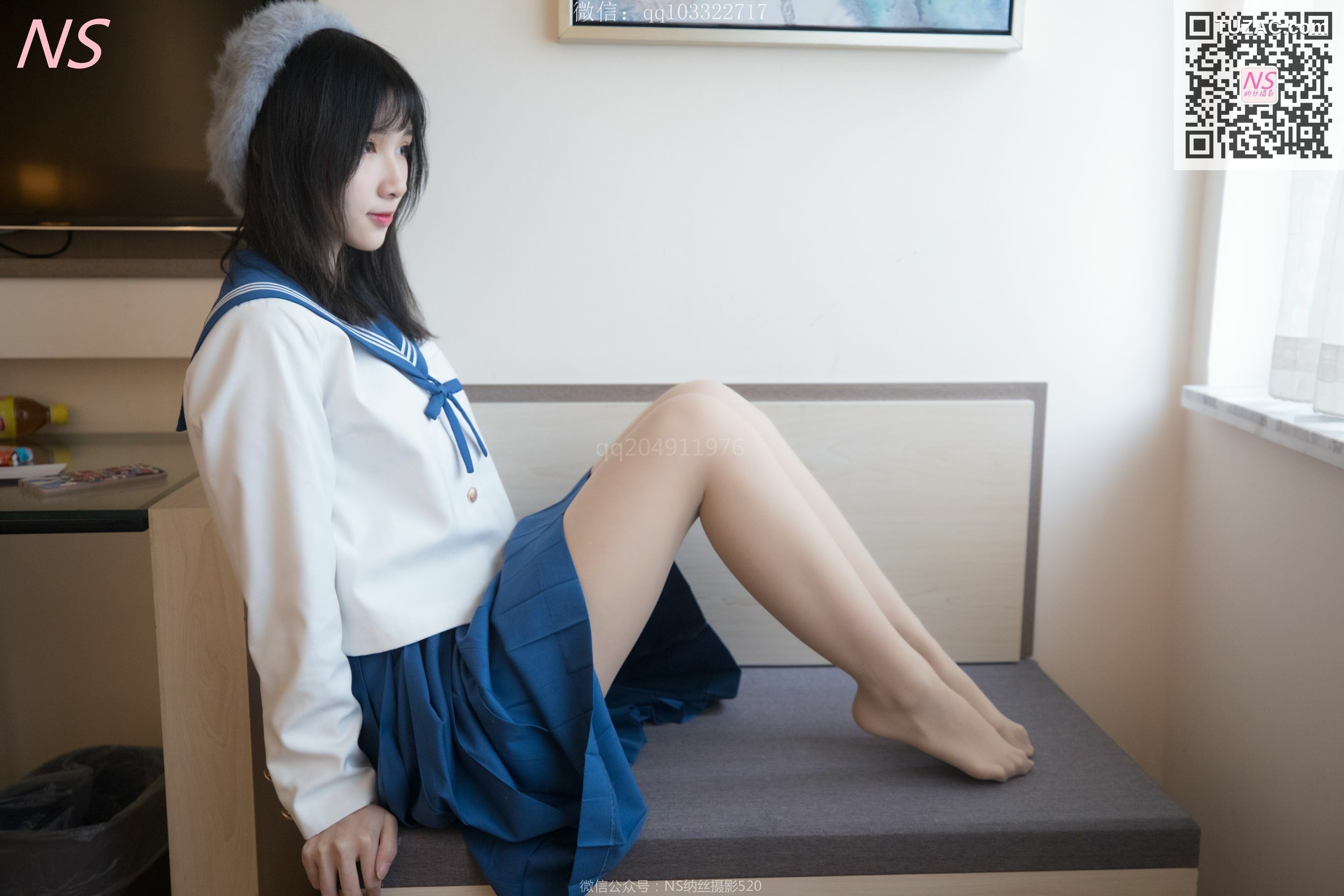 纳丝摄影_楚楚《楚楚动人的丝袜少女》 写真集[93P]