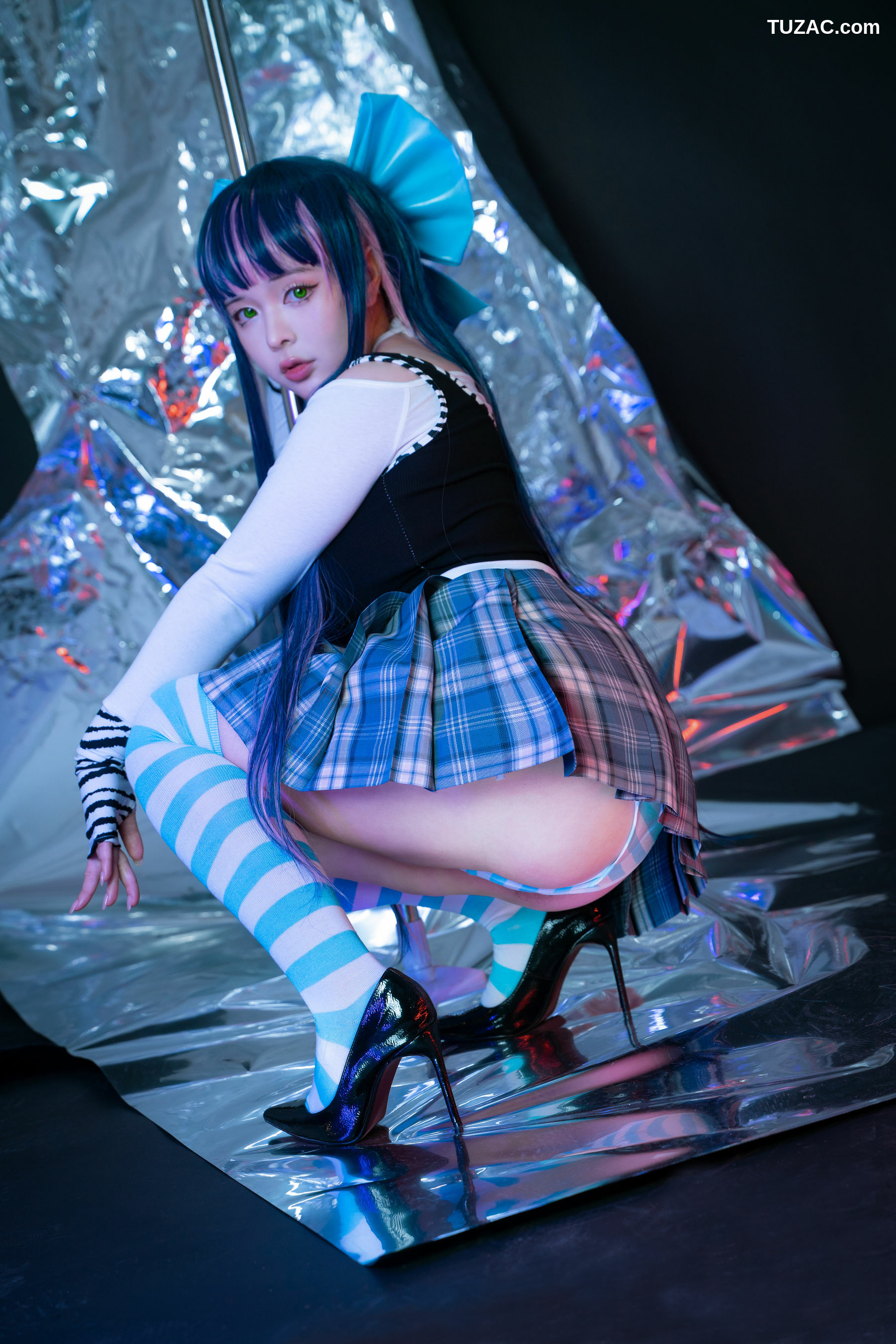 网络美女_ NinJA阿寨寨 - 吊带袜1.0[32P]