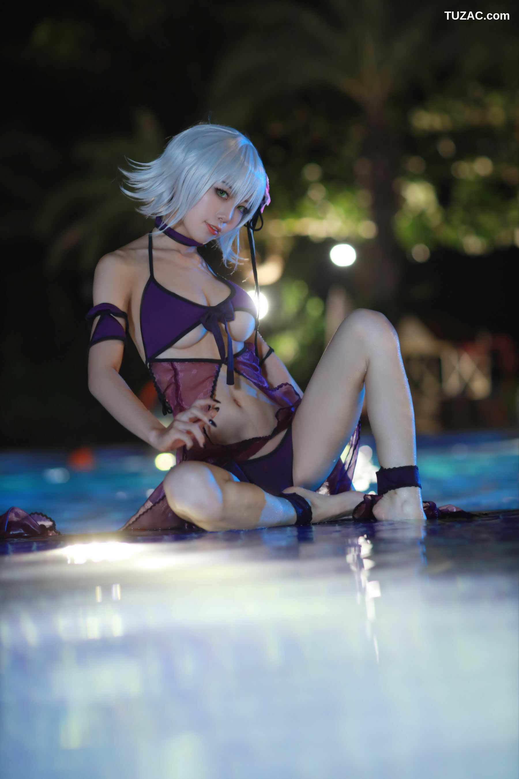 网络美女_ 动漫博主水淼aqua - 贞德泳装 写真套图[41P]