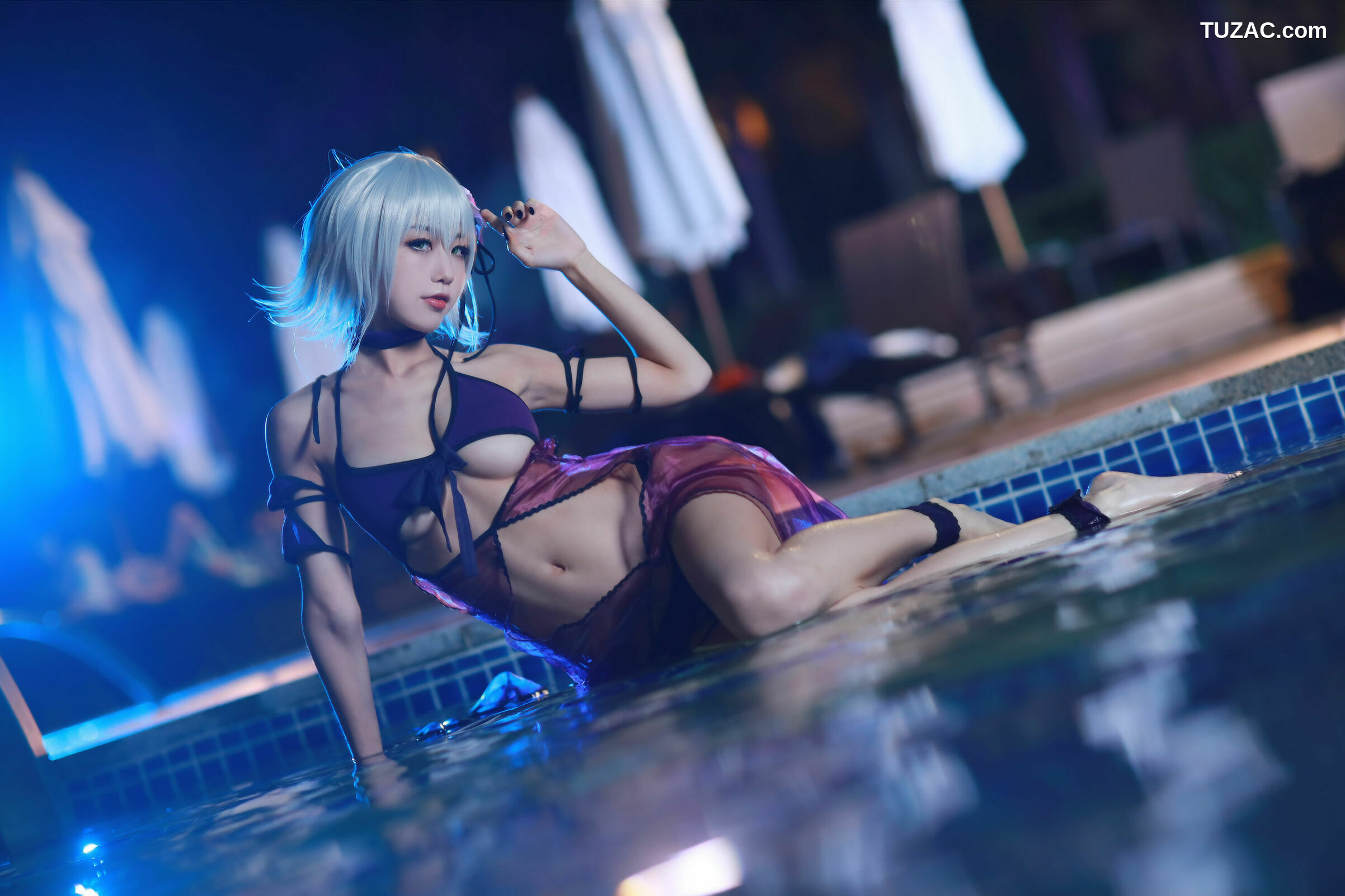 网络美女_ 动漫博主水淼aqua - 贞德泳装 写真套图[41P]