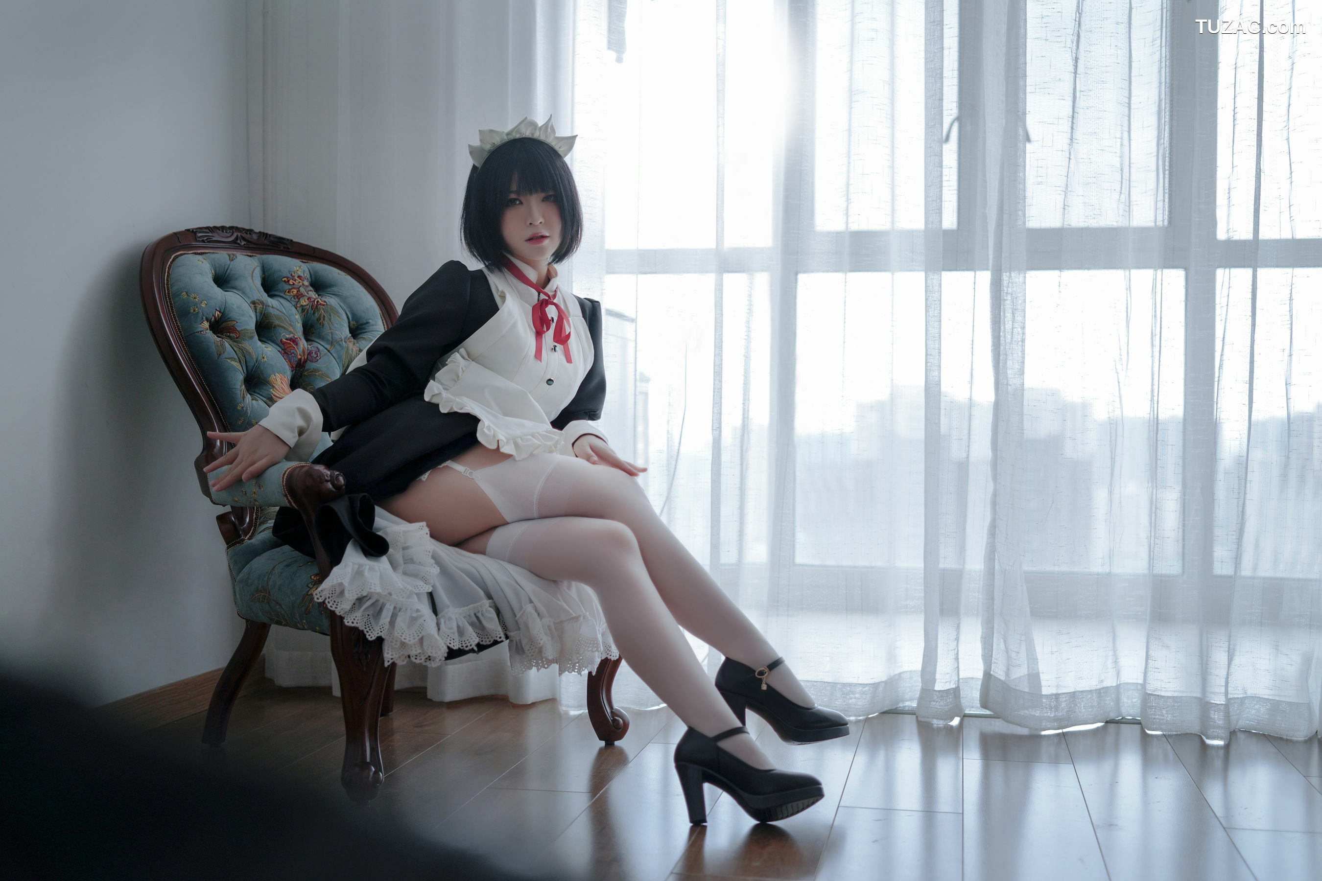 网络美女_ 半半子 《 嫌パン メイド》 写真集[52P]