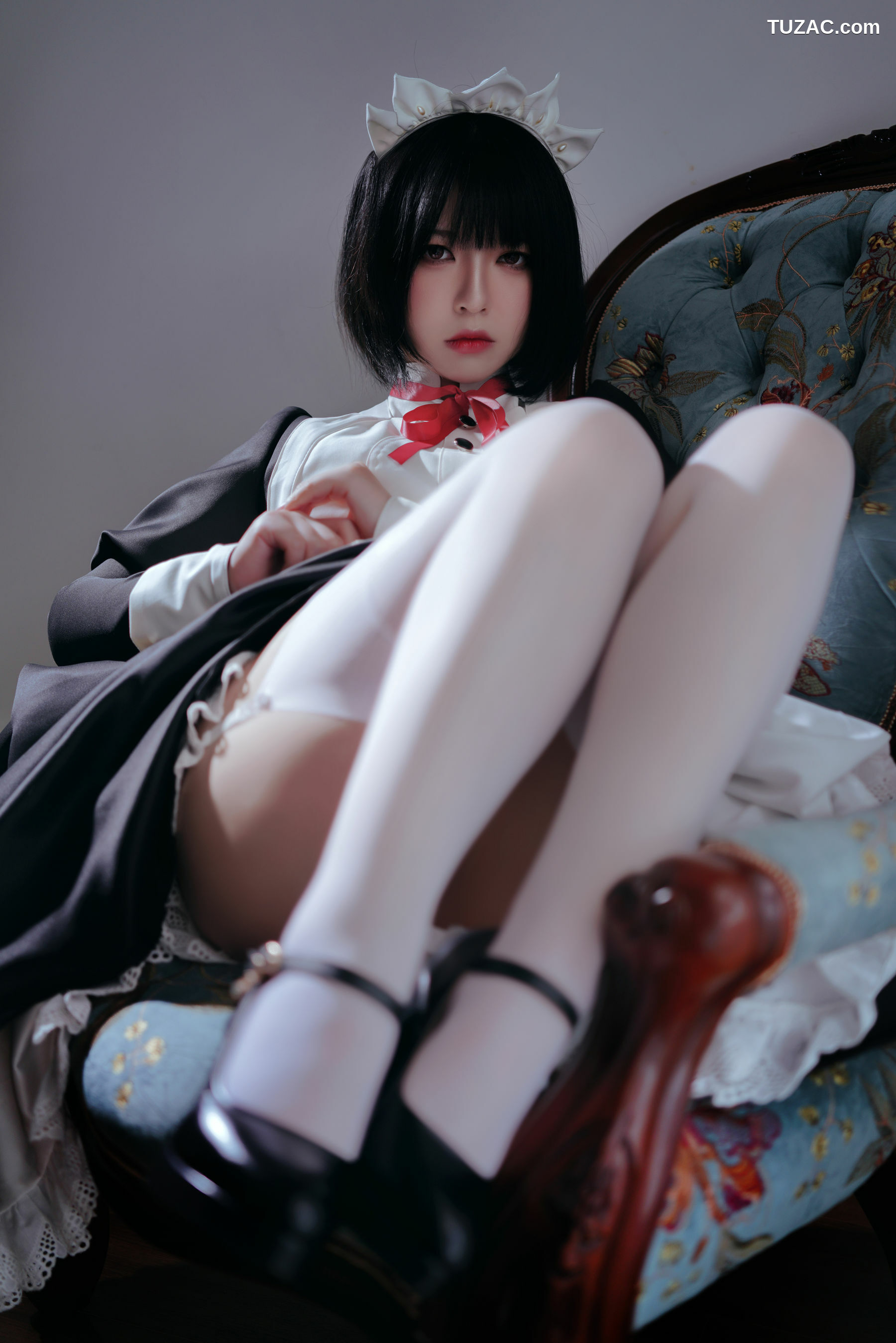 网络美女_ 半半子 《 嫌パン メイド》 写真集[52P]
