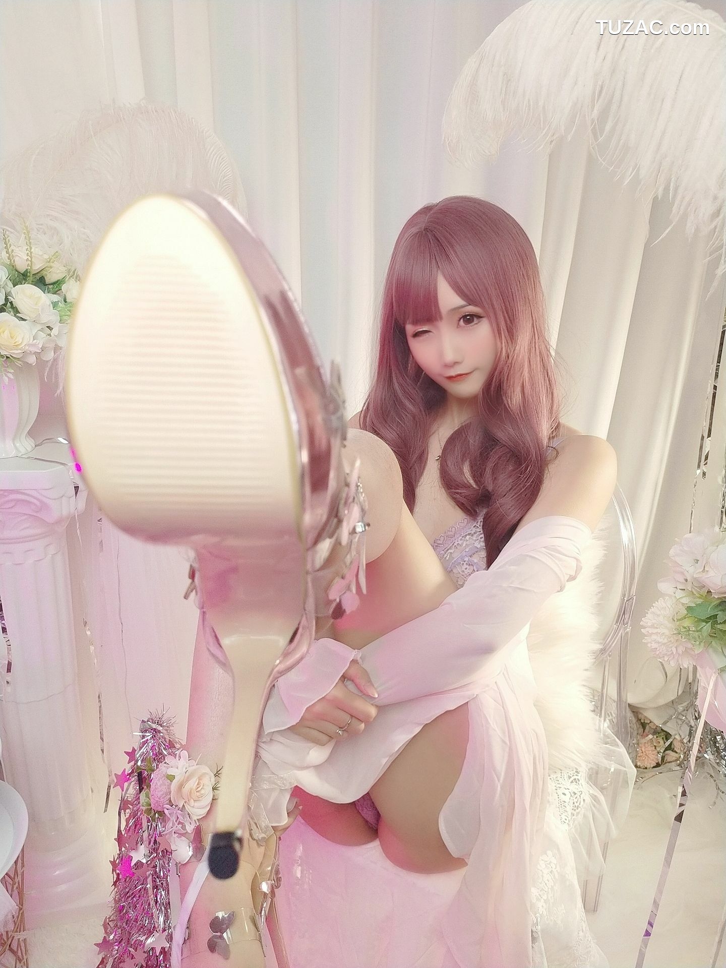 网络美女_ 曉美媽 - (圣诞自拍)紫色迷情[10P]