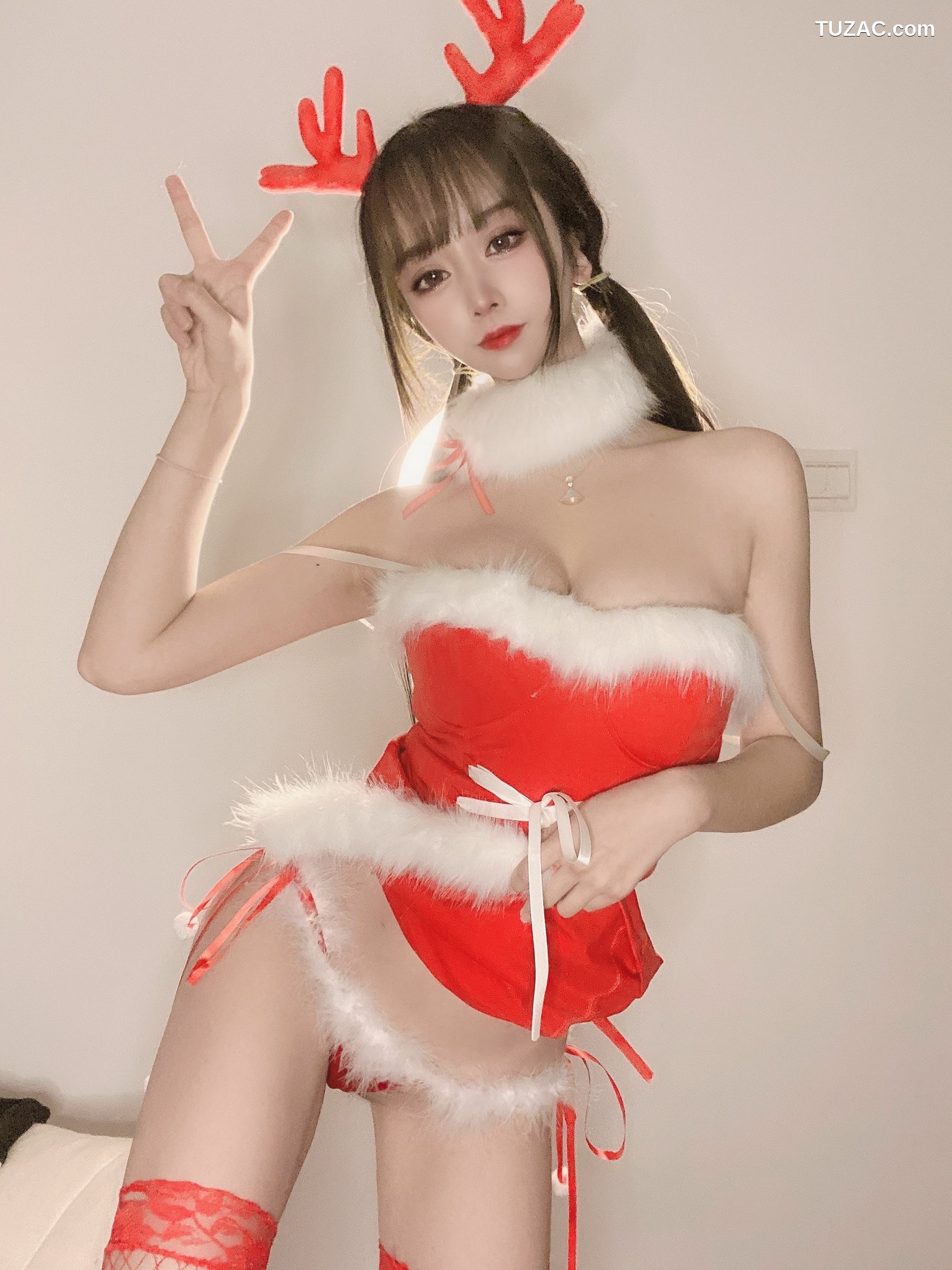 网络美女_ 米线线sama - 圣诞特辑 写真套图[39P]