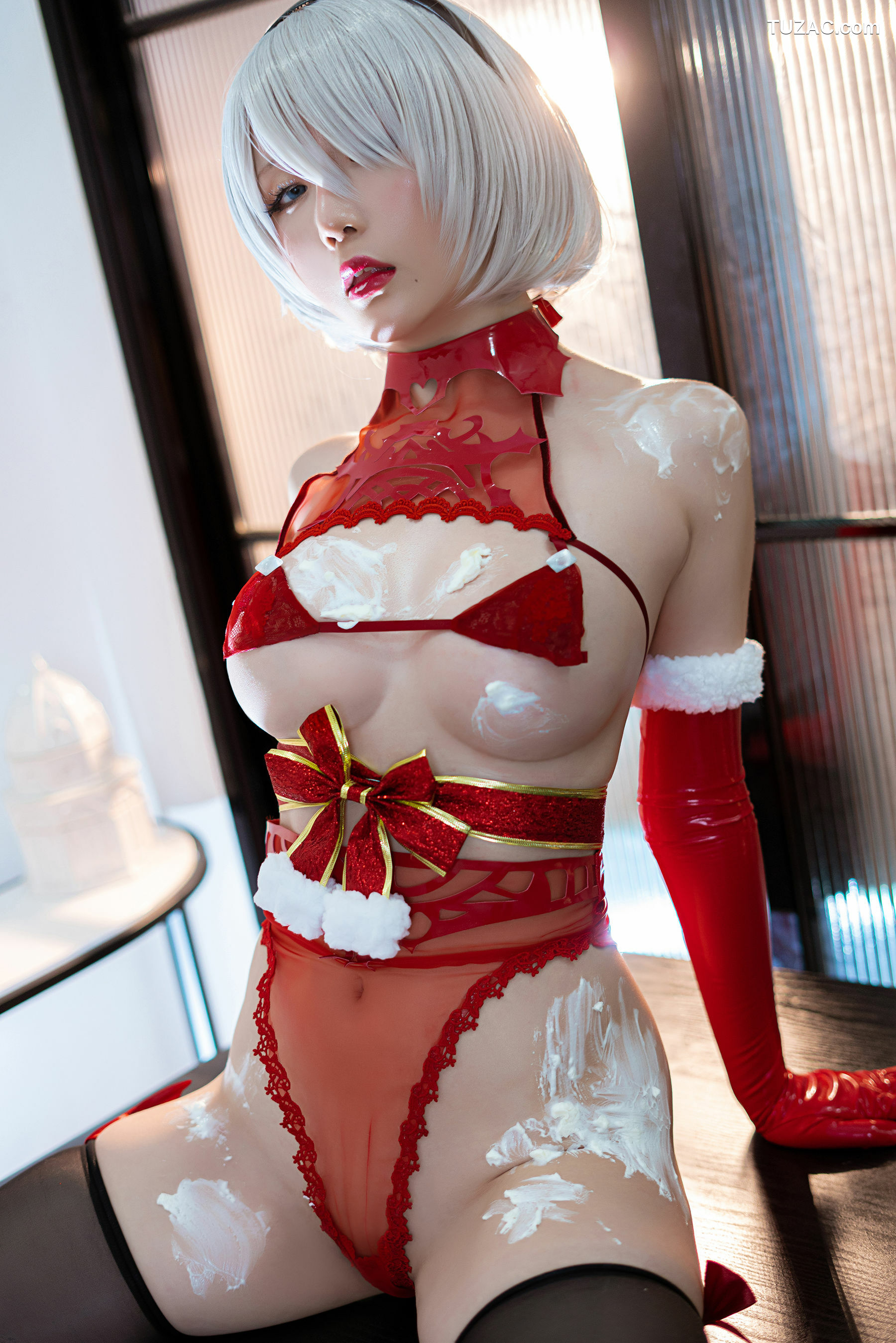 网络美女_Coser小姐姐星之迟迟 - 圣诞2B 写真套图