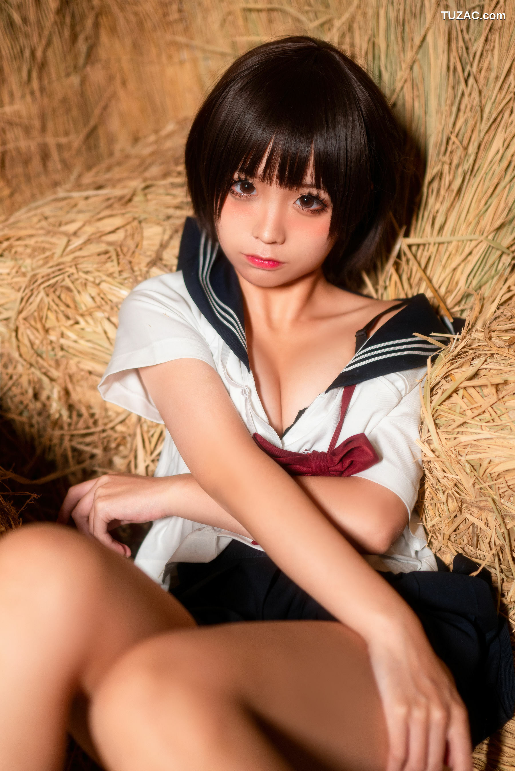网络美女_蠢沫沫 《稻草里的少女》 写真集