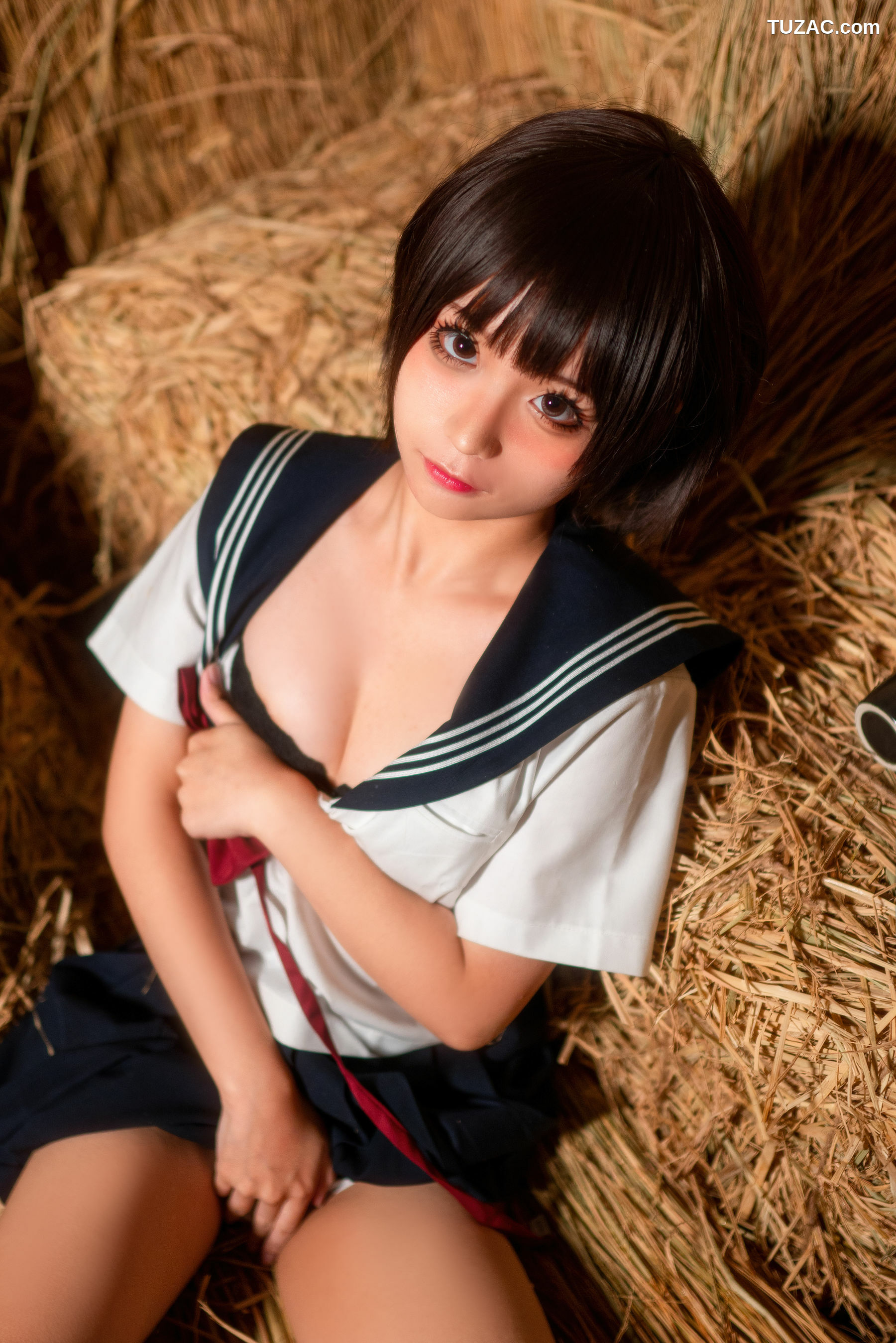网络美女_蠢沫沫 《稻草里的少女》 写真集
